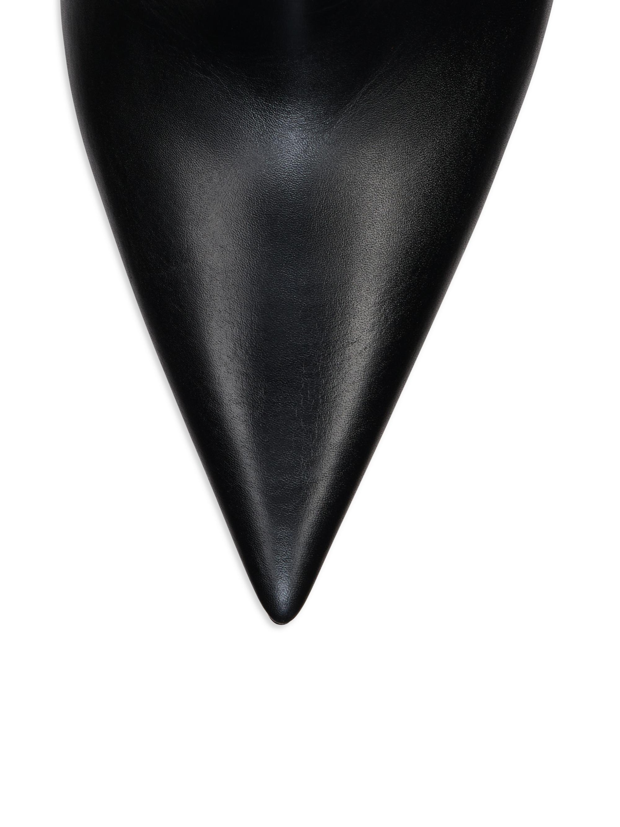 Christian Louboutin Miss Z 100MM Leather Booty | Saks Fifth Avenue