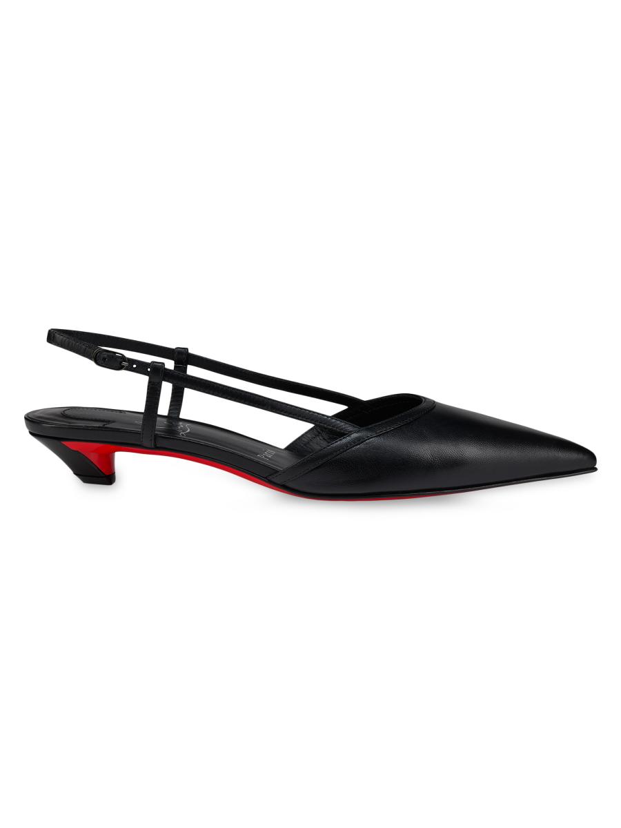 非売品　Christian Louboutin  靴下　「新品未使用」 Christian Louboutin Miss Z Slingina Leather 25MM Pumps