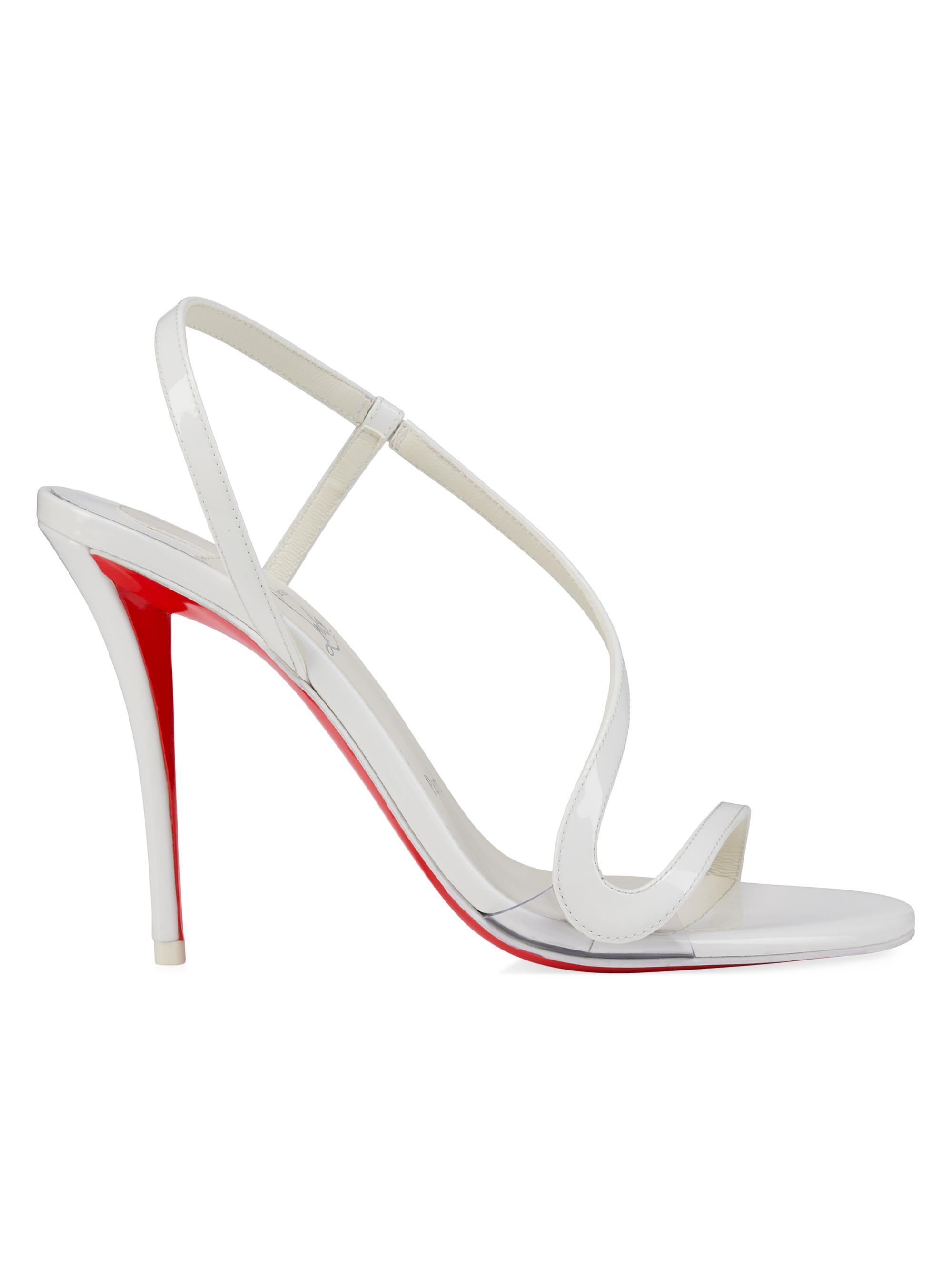 Christian Louboutin Rosa Z Patent Leather 100MM Sandals | Saks