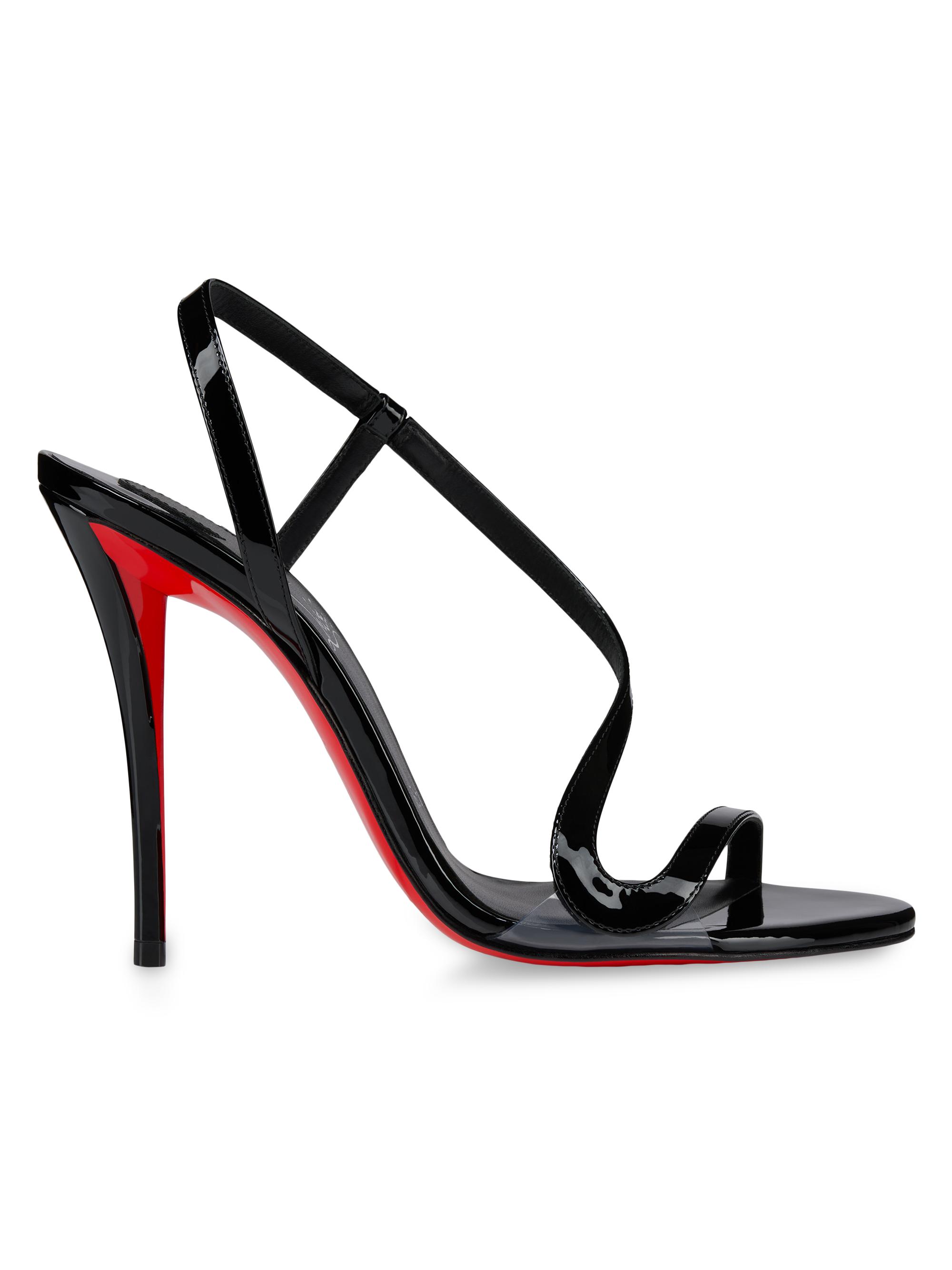 Christian Louboutin Rosa Z Patent Leather 100MM Sandals | Saks