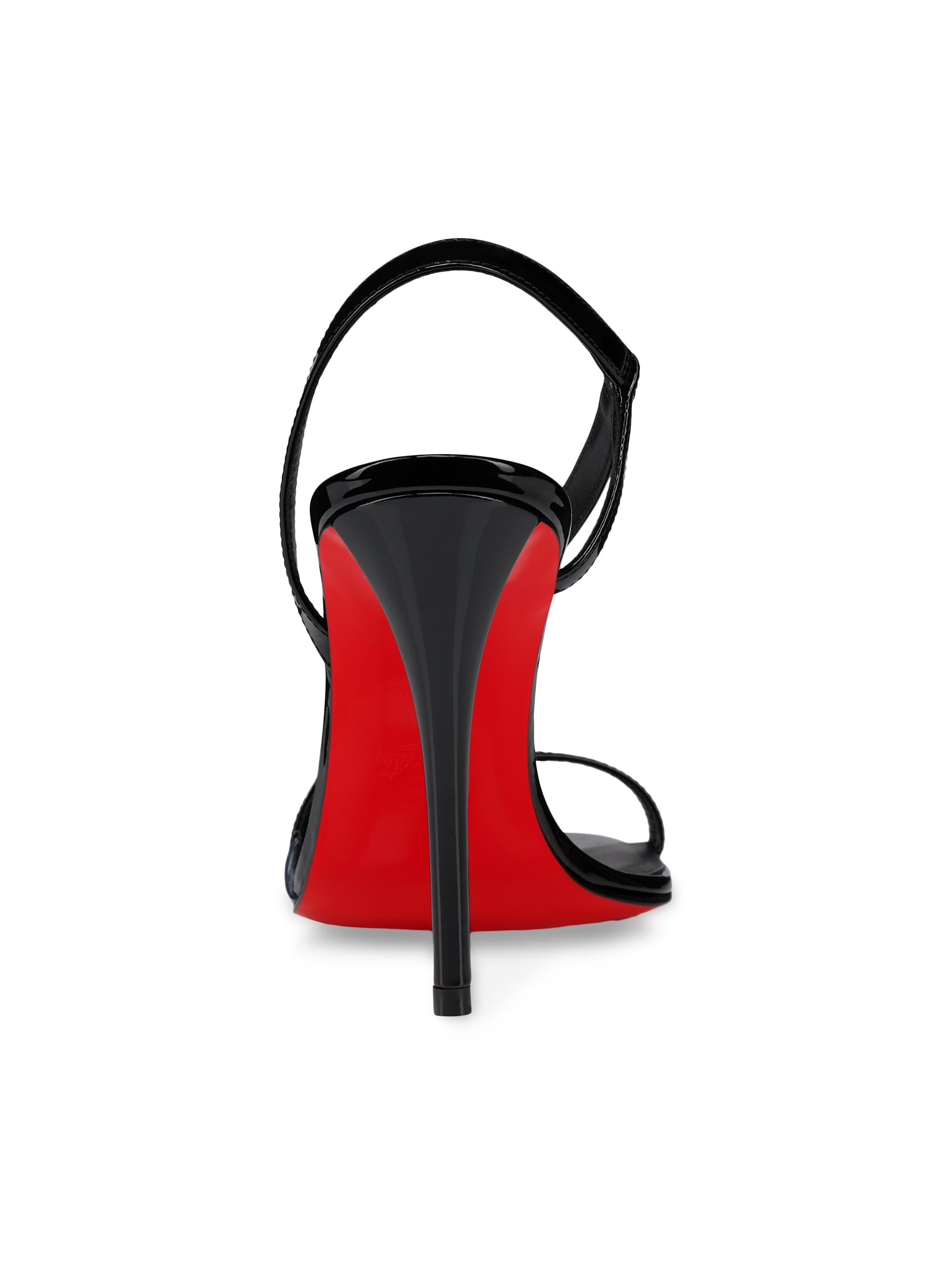 Christian Louboutin Rosa Z Patent Leather 100MM Sandals | Saks