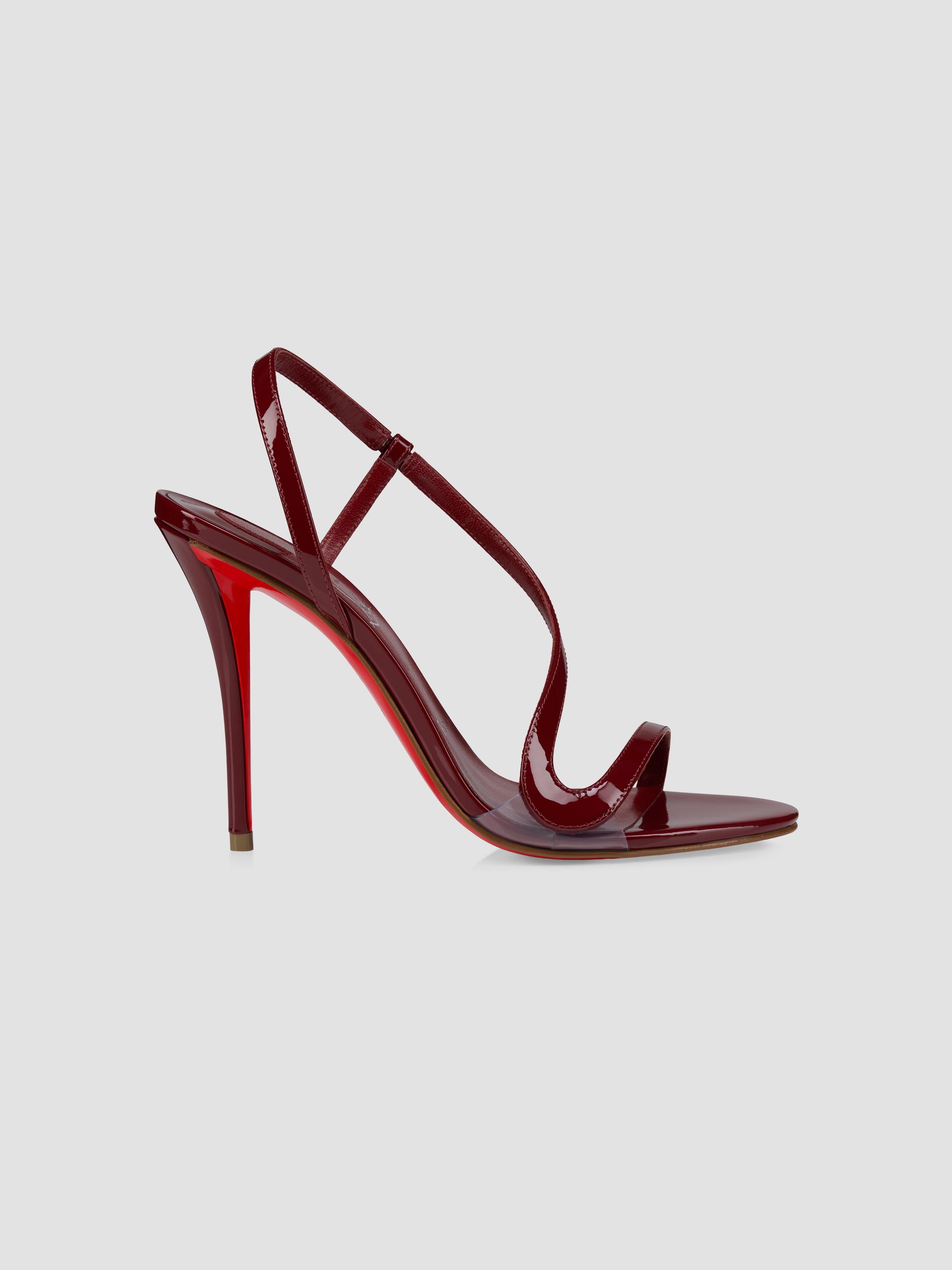 Christian Louboutin Rosa Z Patent Leather 100MM Sandals | Saks