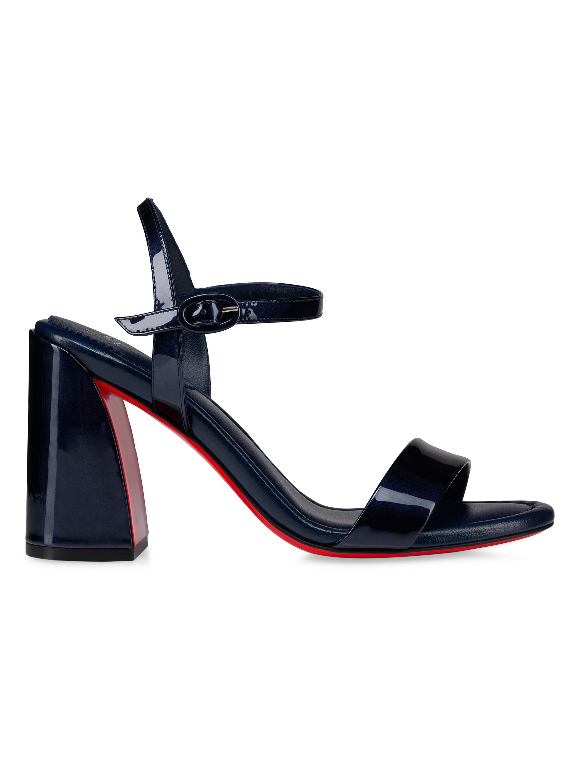 Christian Louboutin Miss Jane Patent Leather 85MM Sandals | Saks