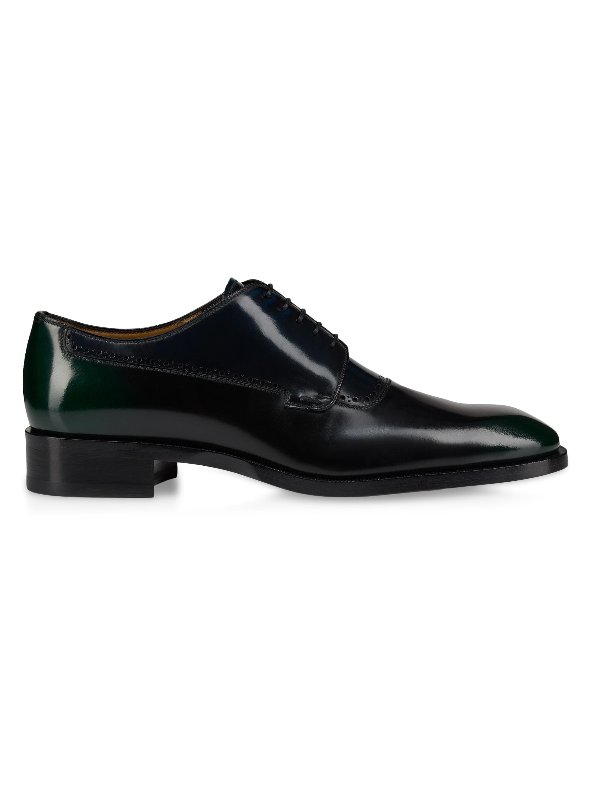 Prada Brushed Leather Lace-Up Shoes | Saks Fifth Avenue