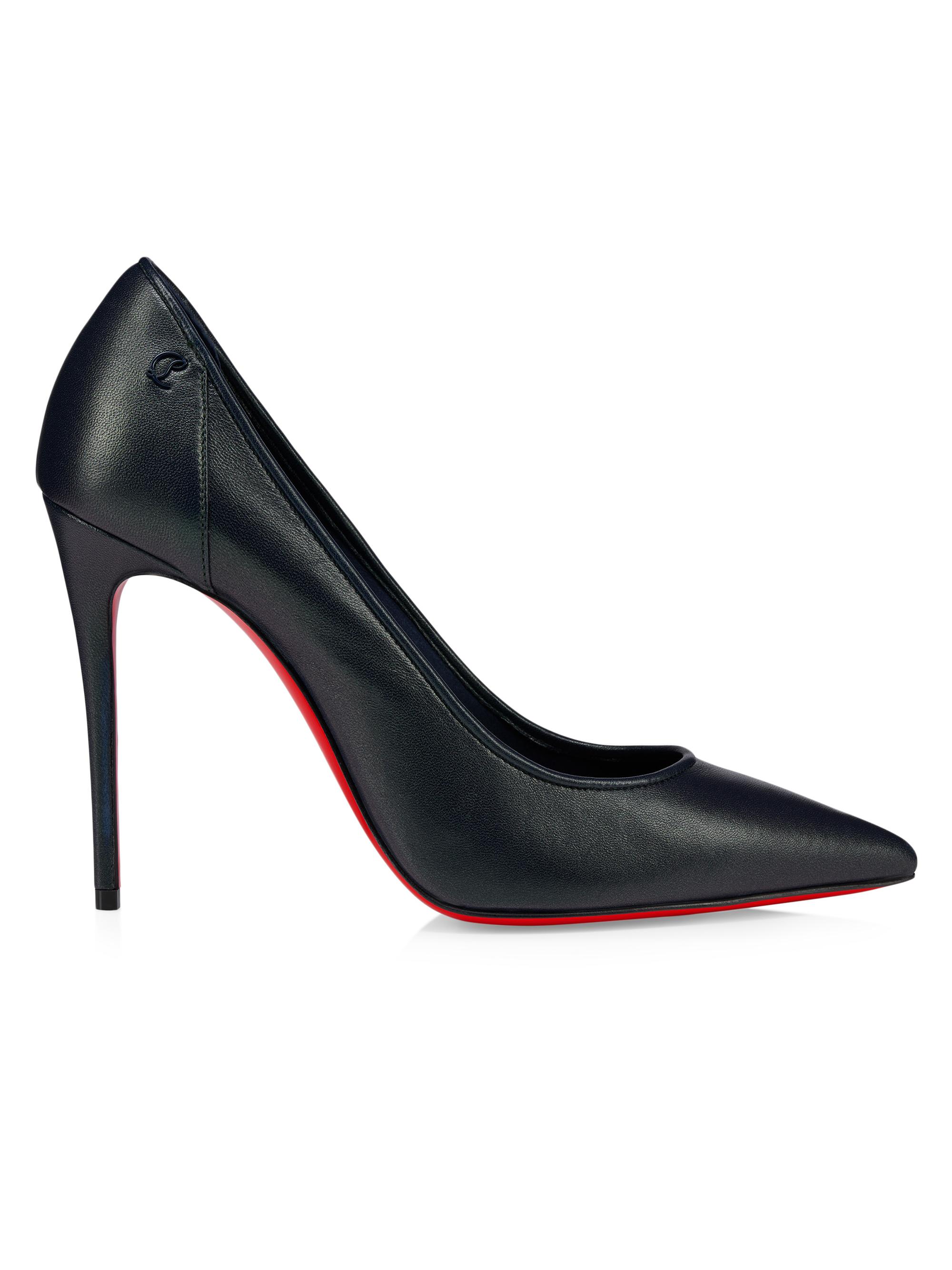 Christian Louboutin Miss Z 100 MM Satin Boum Boum Mirror Pumps