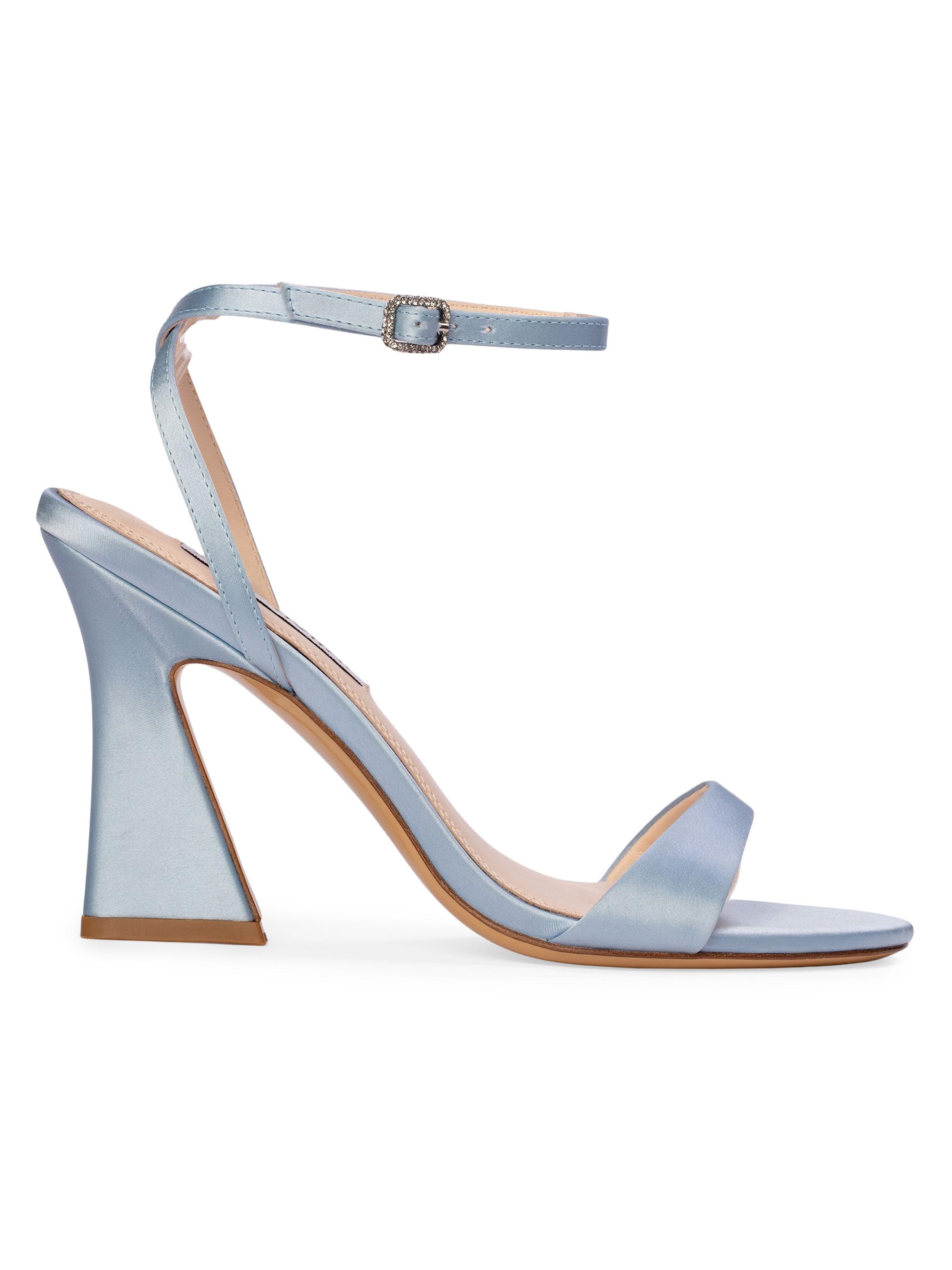 Anne Barge Women's Muse Satin Sandals - Blue Satin