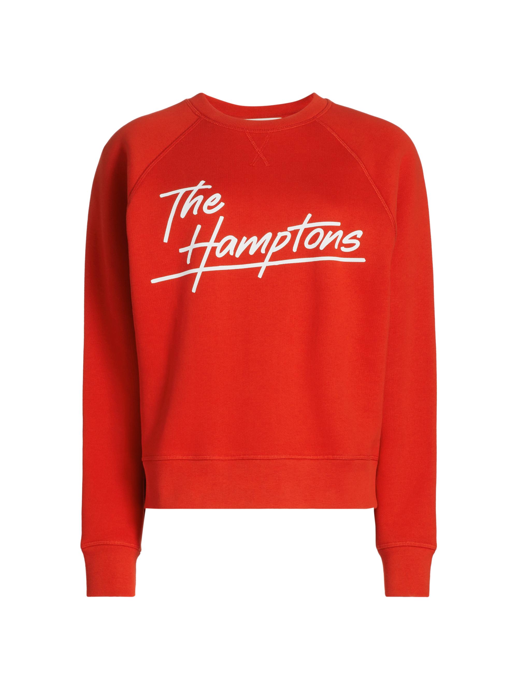 ba & sh Women's Cedar Cotton-Blend Logo Sweatshirt - Rouge