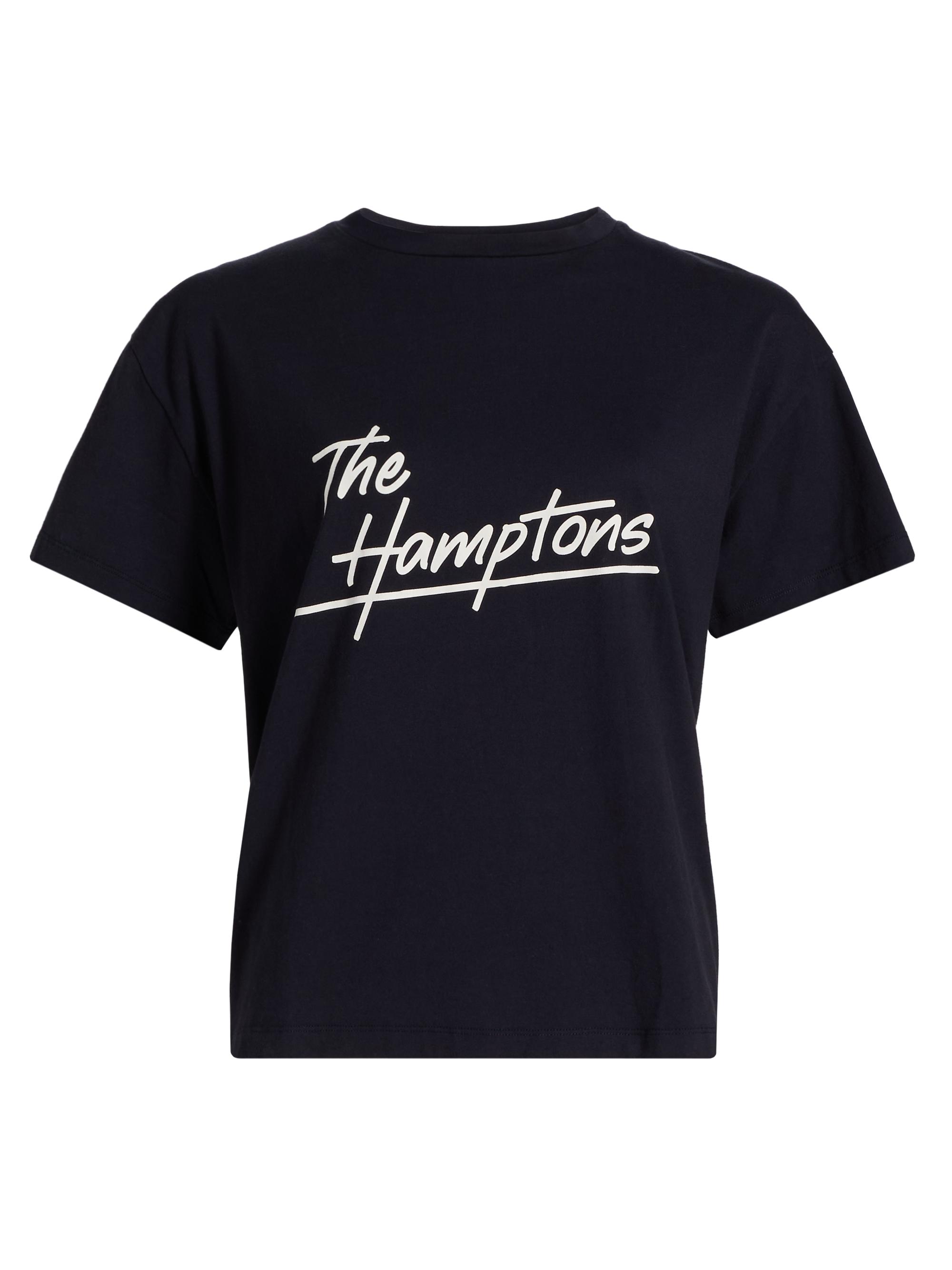 ba & sh Women's Rivera Cotton Logo T-Shirt - Marine