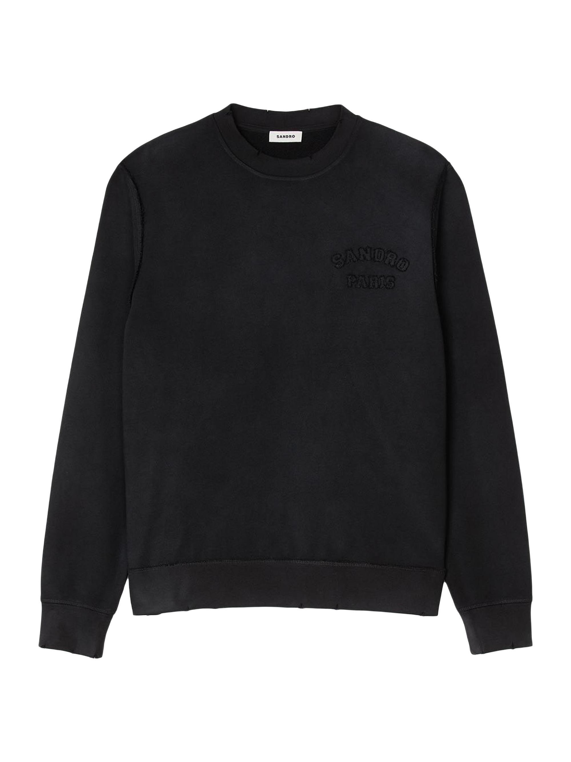 Sandro Men's Patch Sweatshirt - Black