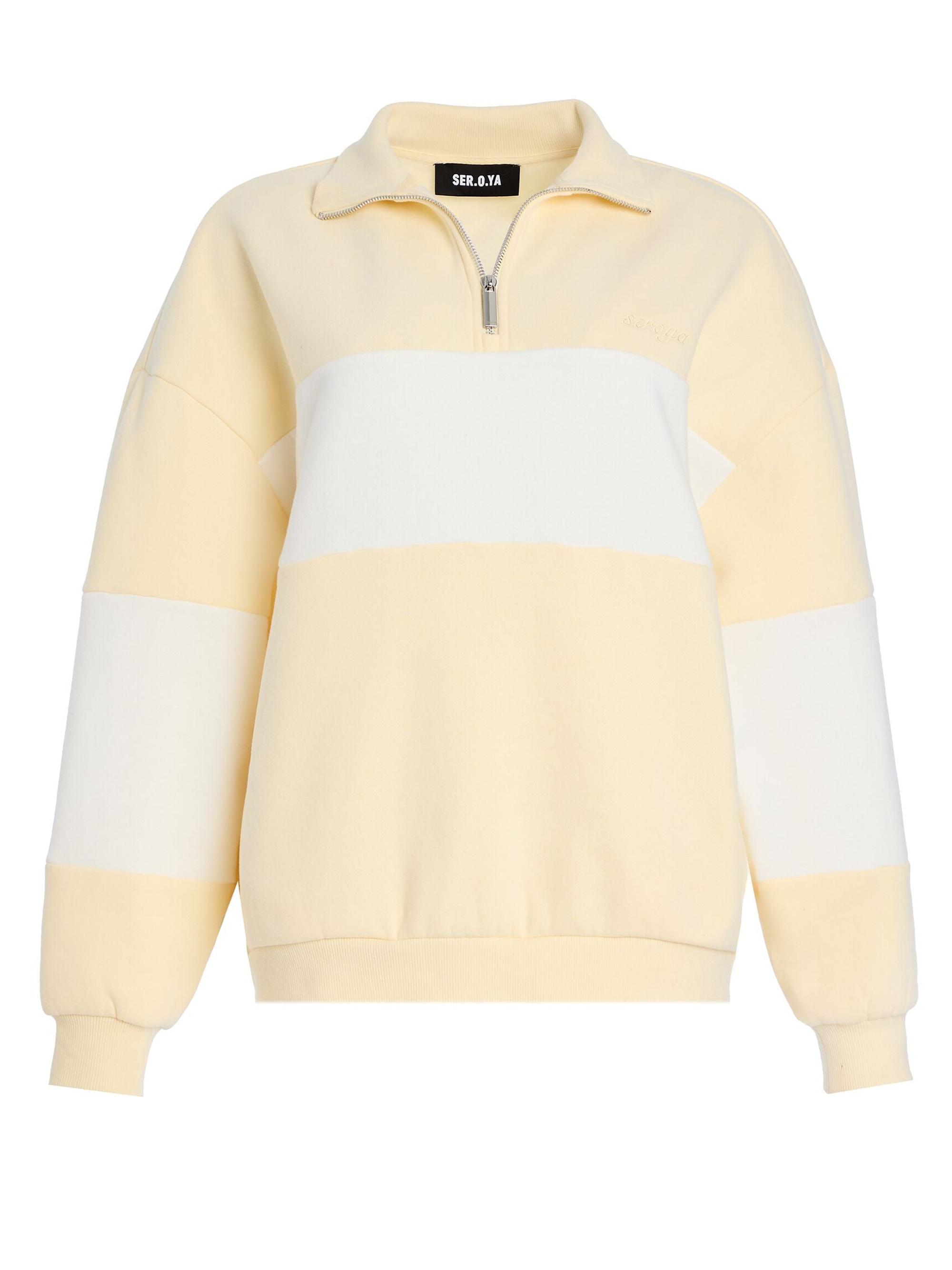 Ser.o.ya Women's Asbury Sweatshirt - Pastel Yellow White