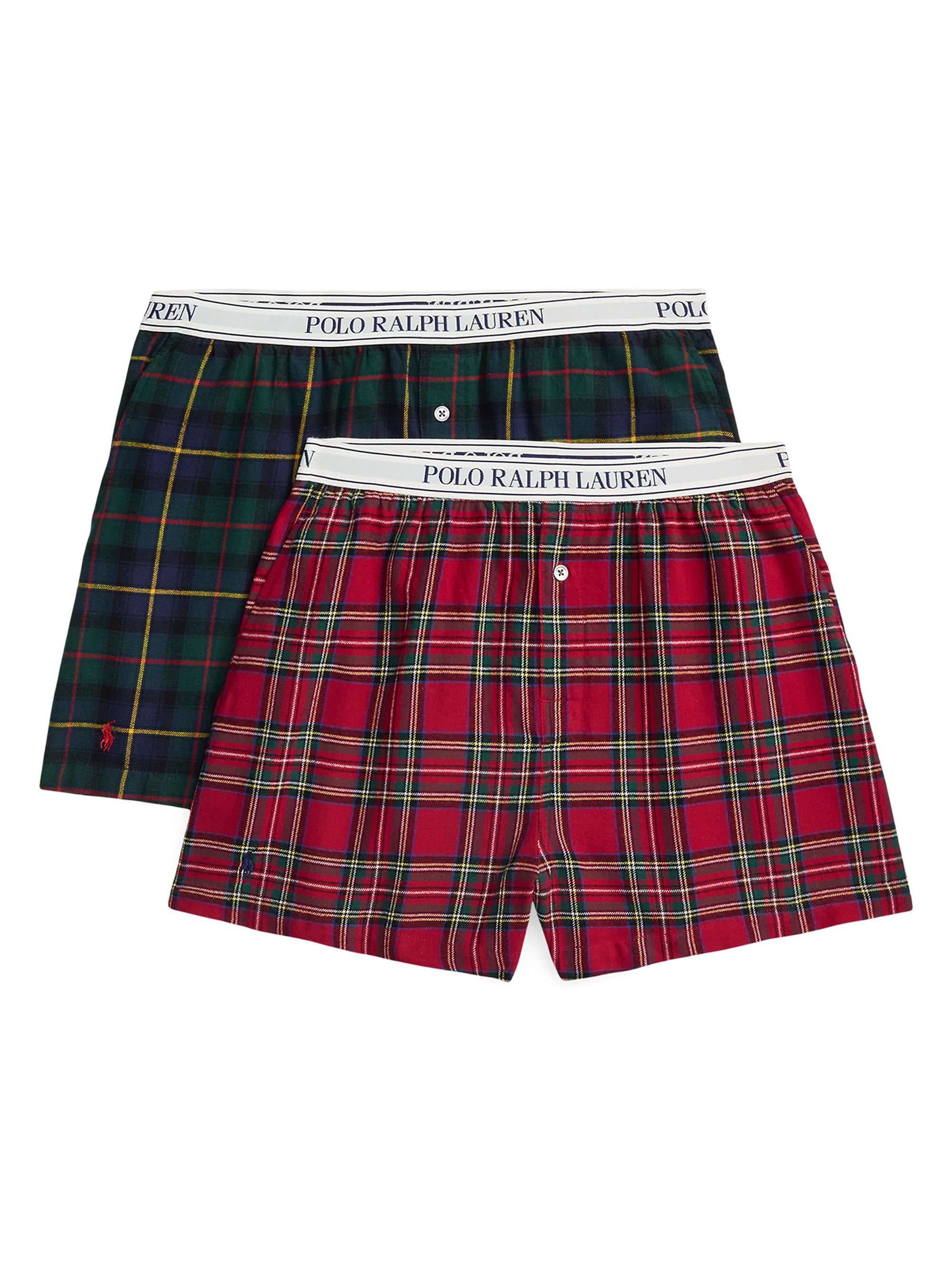 Polo Ralph Lauren Women's Shirting Stripes 2-Pack Boxers - Buffalo Black Watch