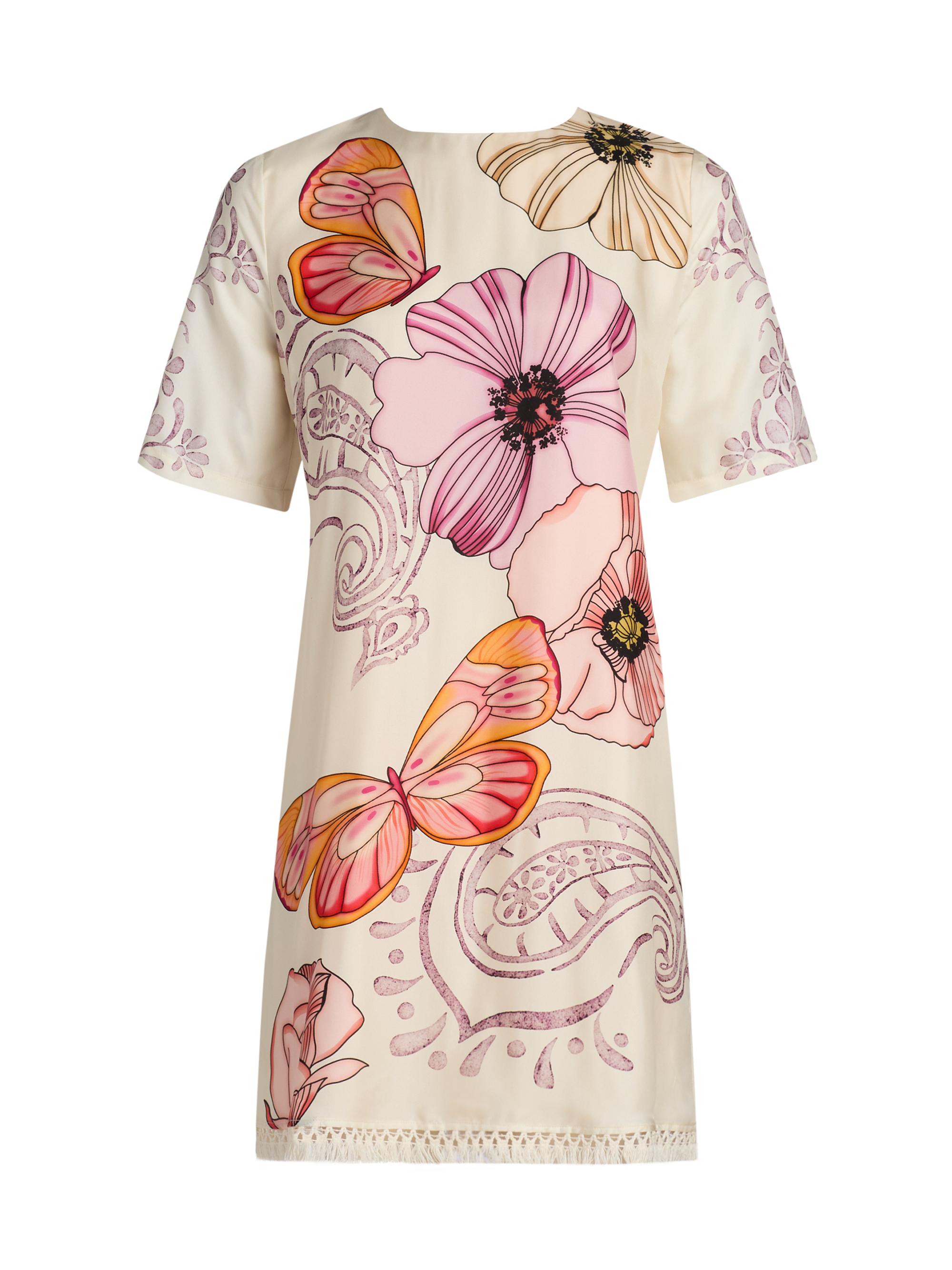 Johnny Was Women's Daisee Rosabelia Floral Fringe Minidress - Rosabelia