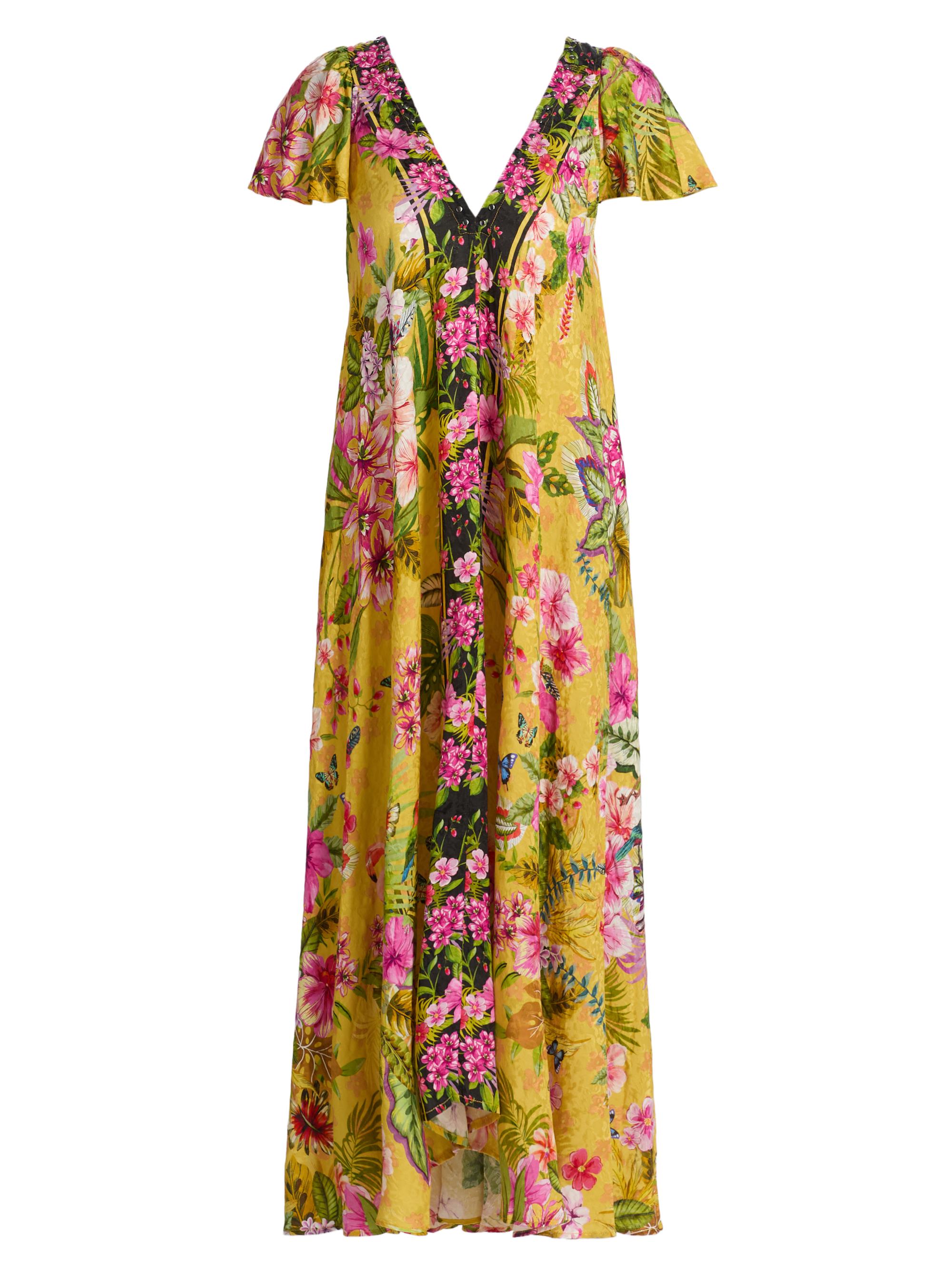 Johnny Was Women's Eva Flutter-Sleeve Midi-Dress - Amorina