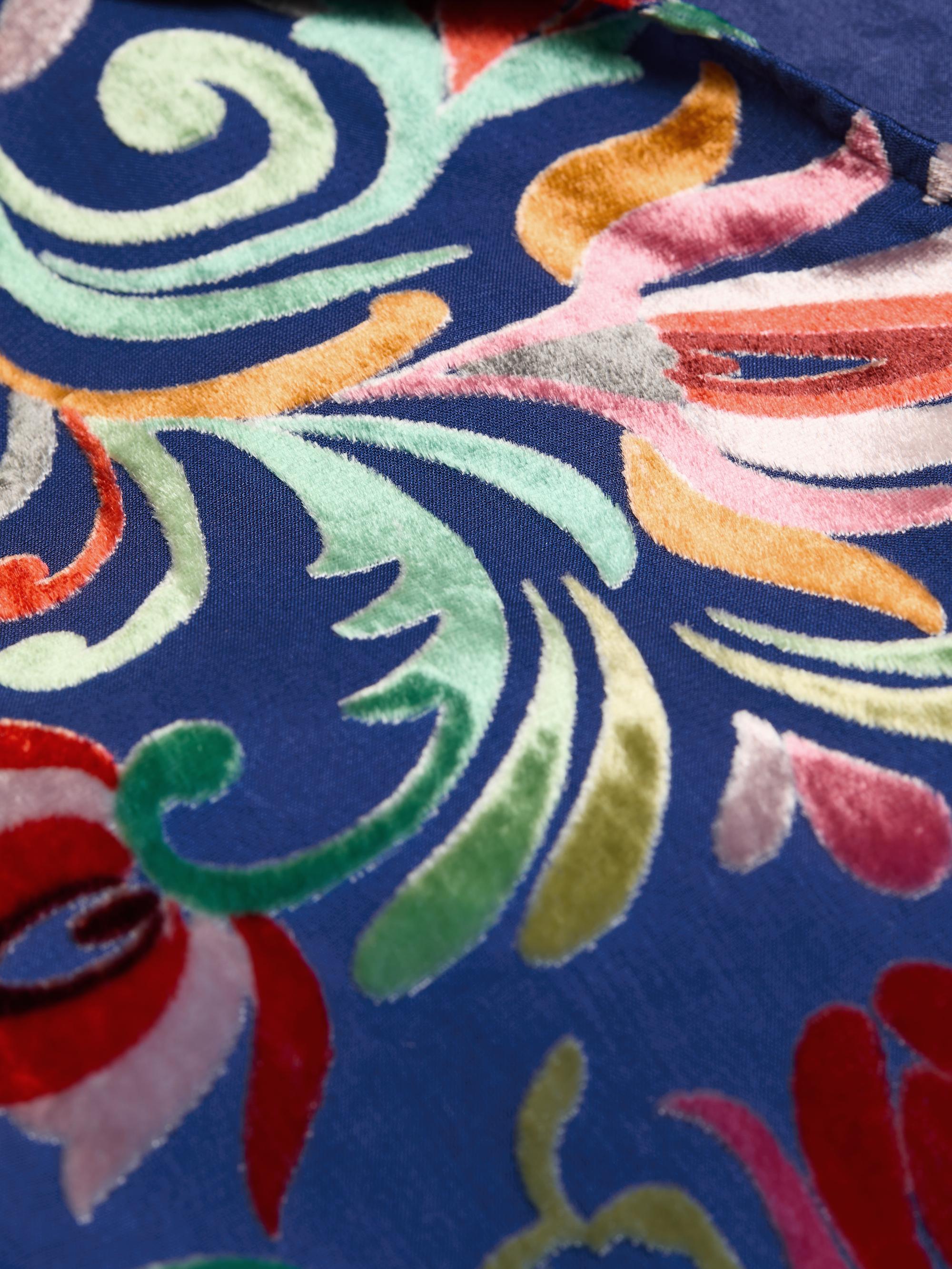 Johnny Was Primula Burnout Sofiya Velvet Minidress | Saks Fifth Avenue