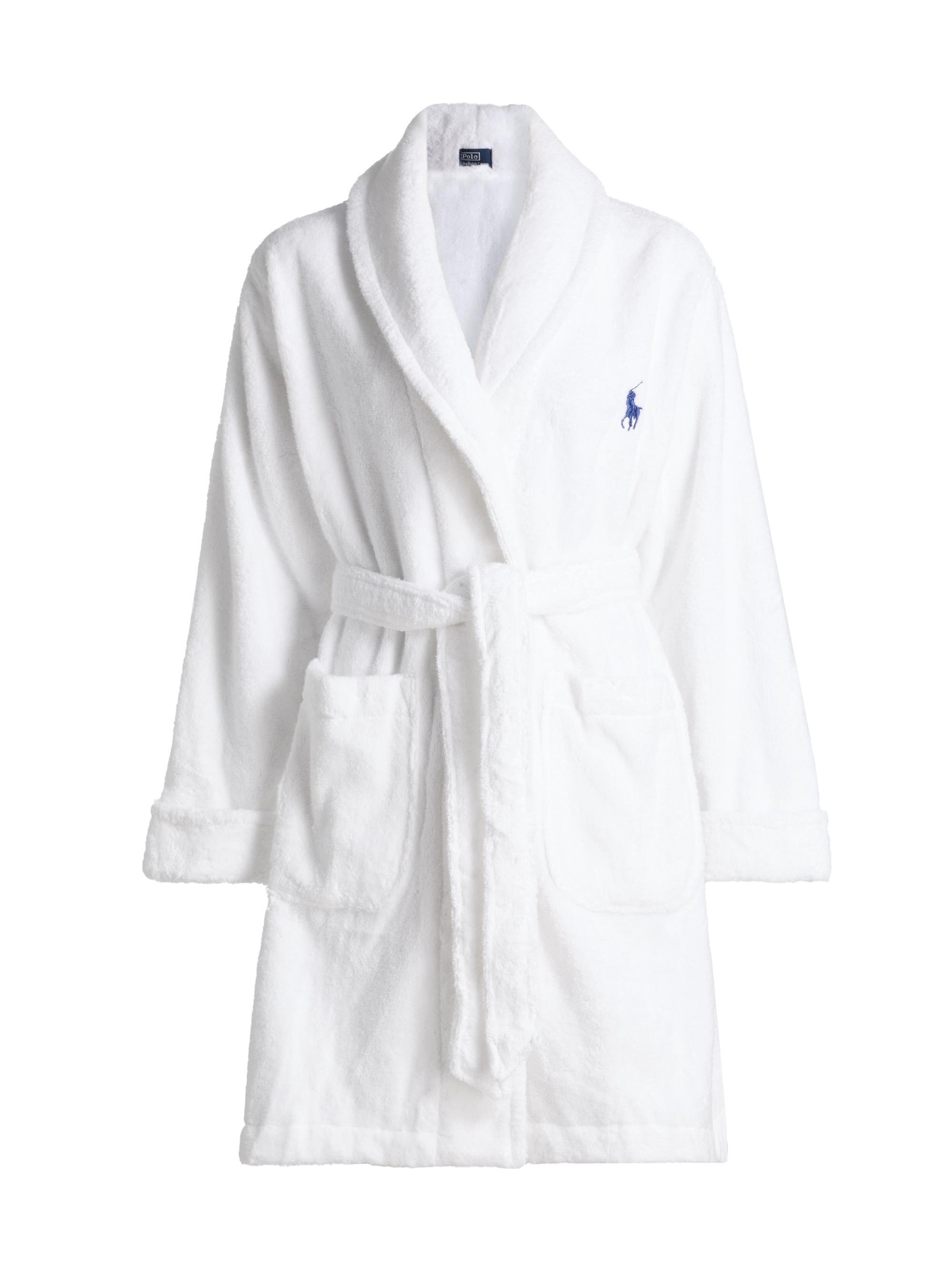 Polo Ralph Lauren Women's Iconic Bear Short Printed Robe - American Lagbear | Thumbnail 8
