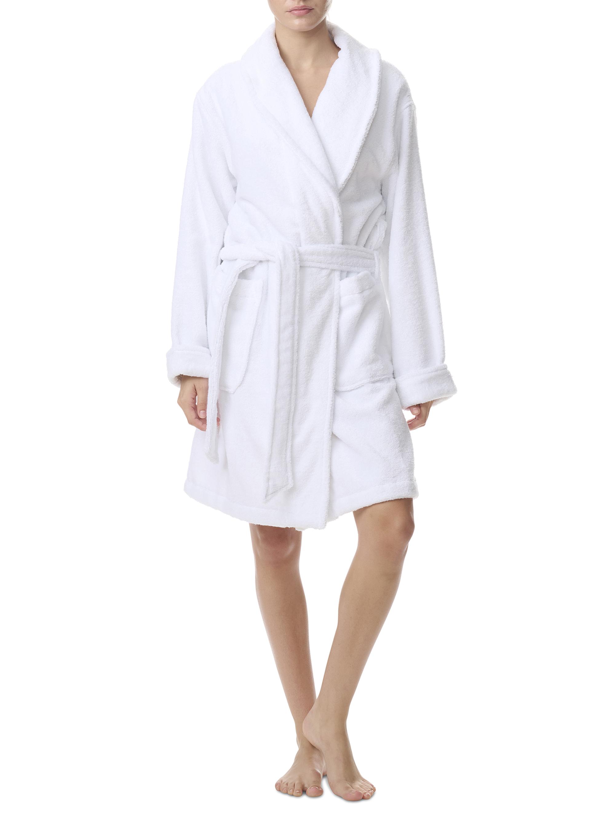 Polo Ralph Lauren Women's Iconic Bear Short Printed Robe - Tuxedo Bear