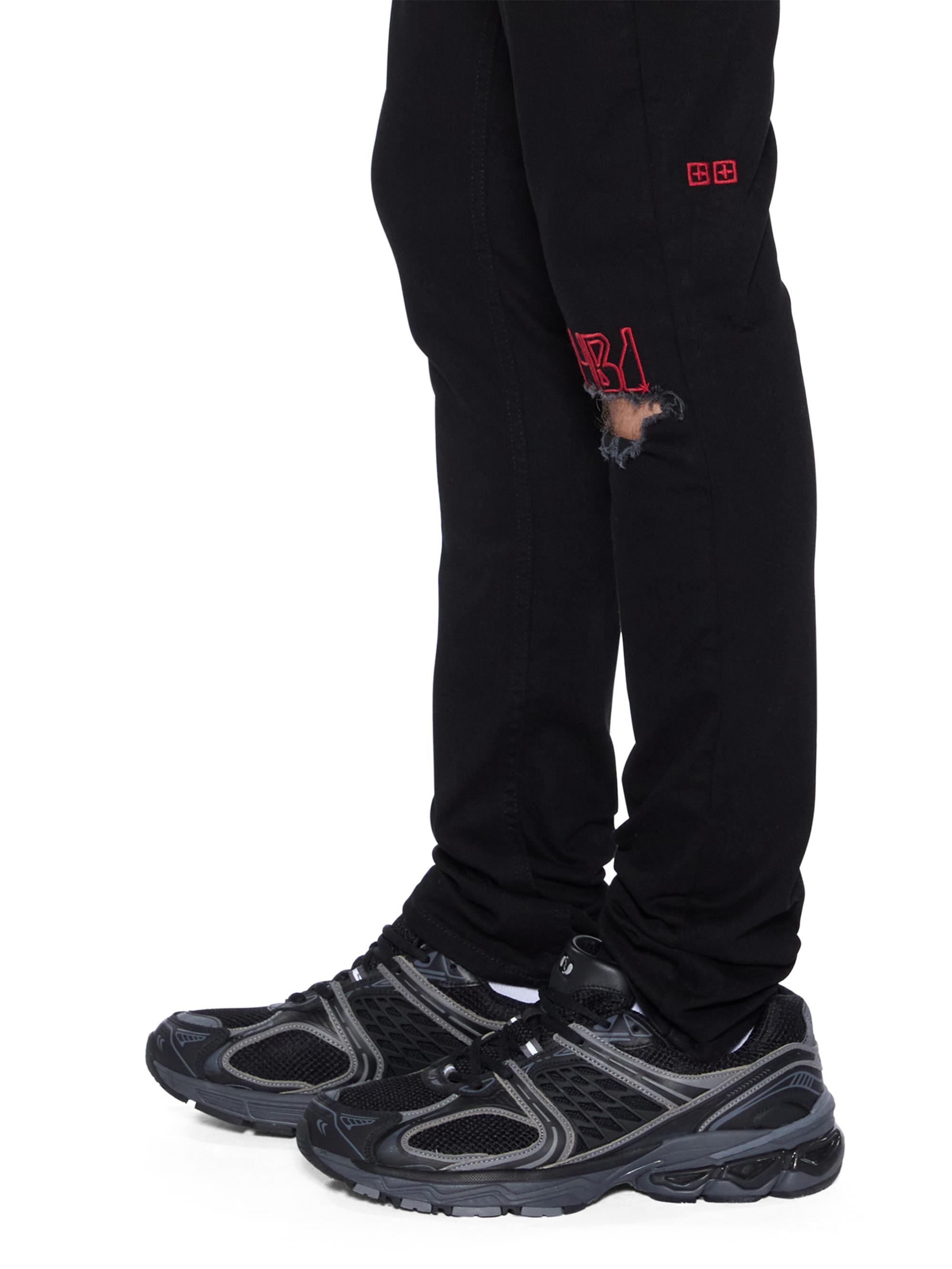 Van Winkle Laid Black Sting Skinny Jeans