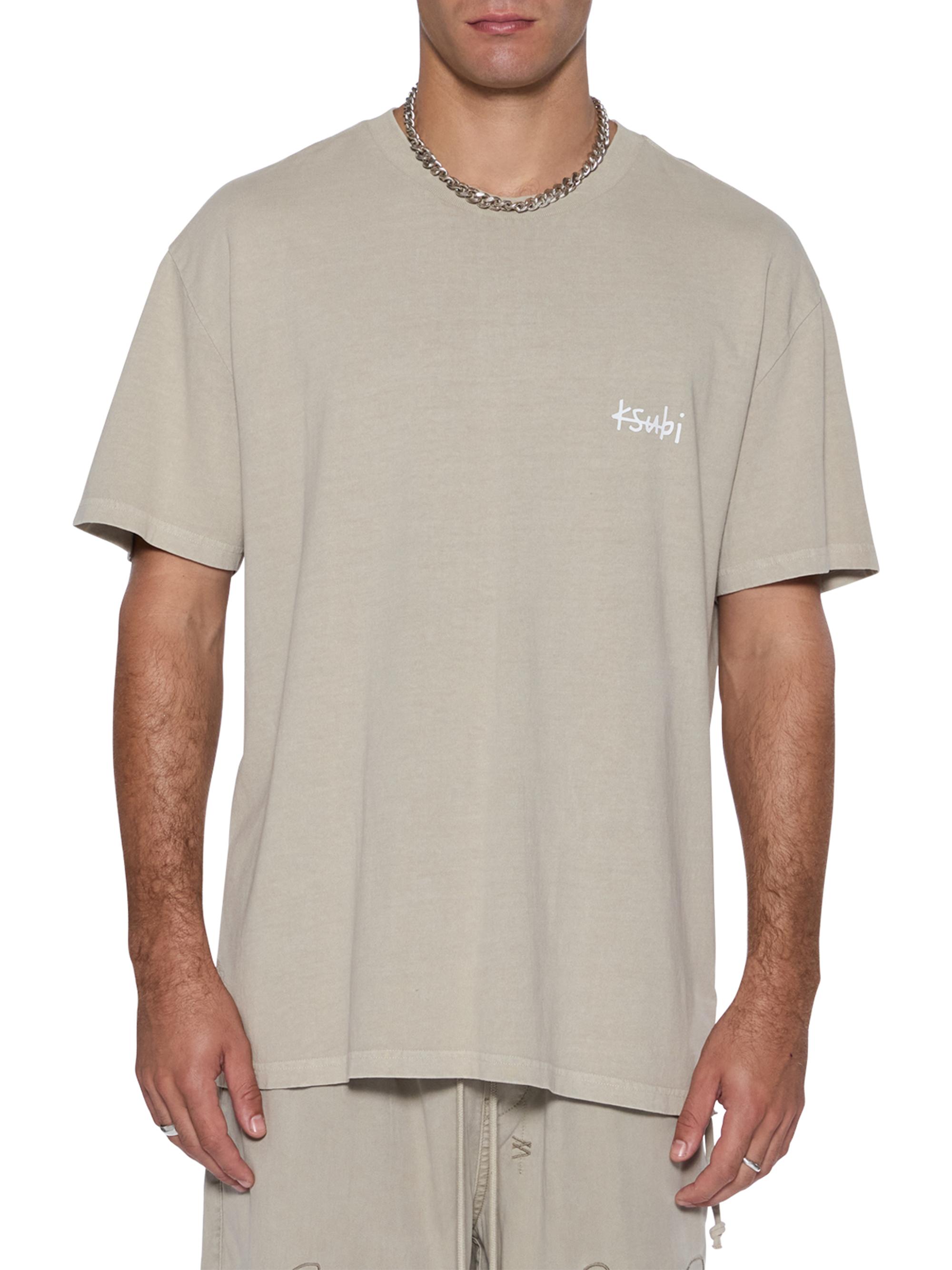 Ksubi Men's Allday Biggie Crewneck T-Shirt - Tan