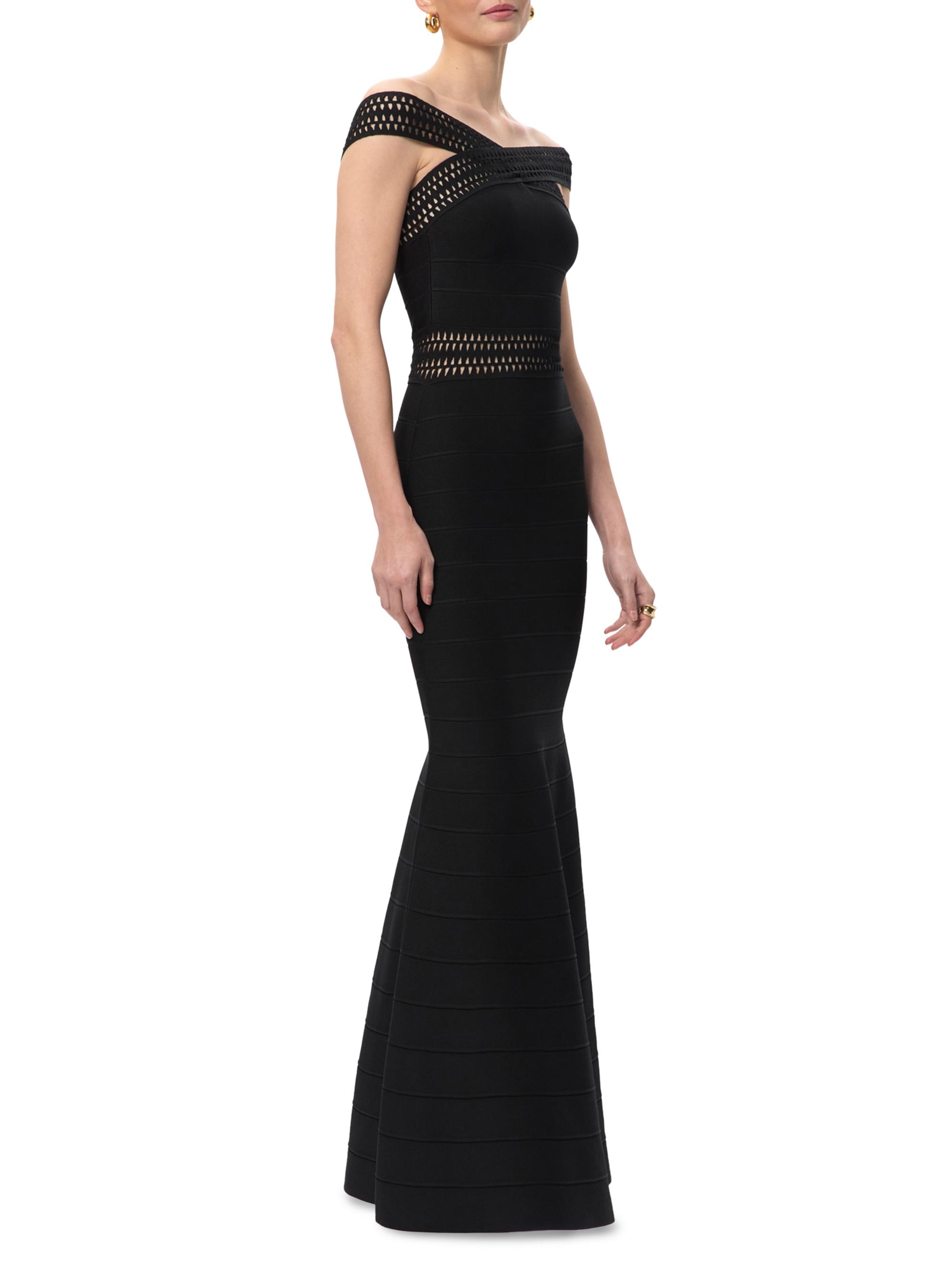 Herv Lger The Octavia Bandage Off-The-Shoulder Mermaid Gown | Saks Fifth  Avenue
