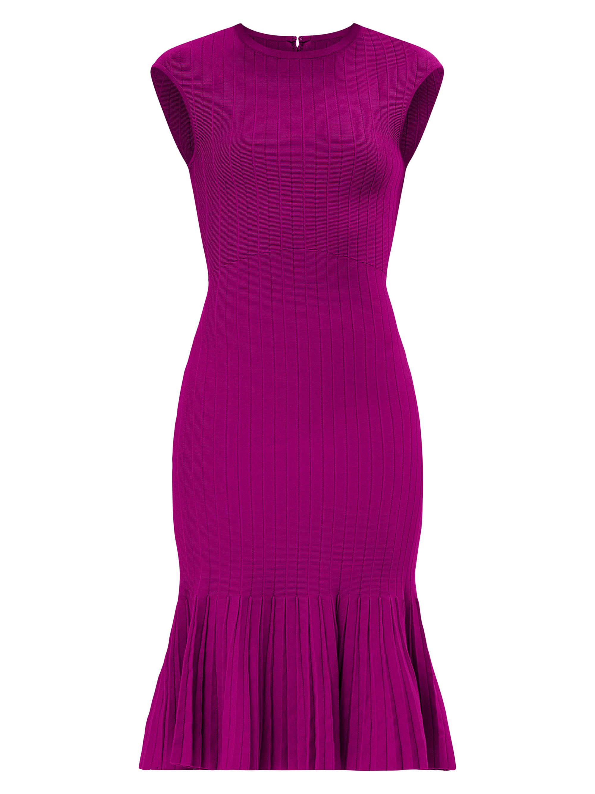 Hervé Léger Women's The Bridget Ribbed Knee-Length Dress - Verbena