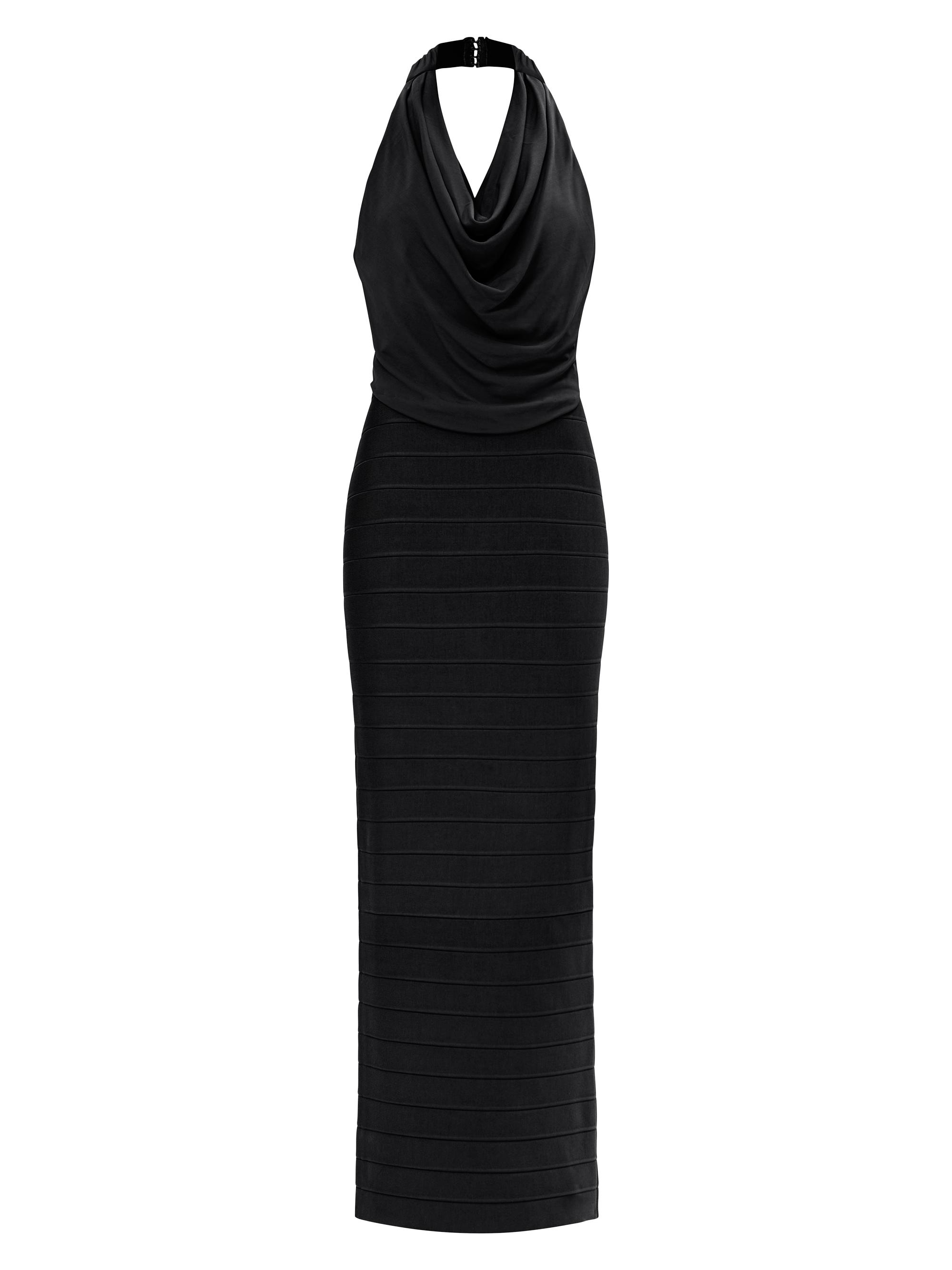 Hervé Léger Women's The Lia Bandage Halterneck Gown - Black