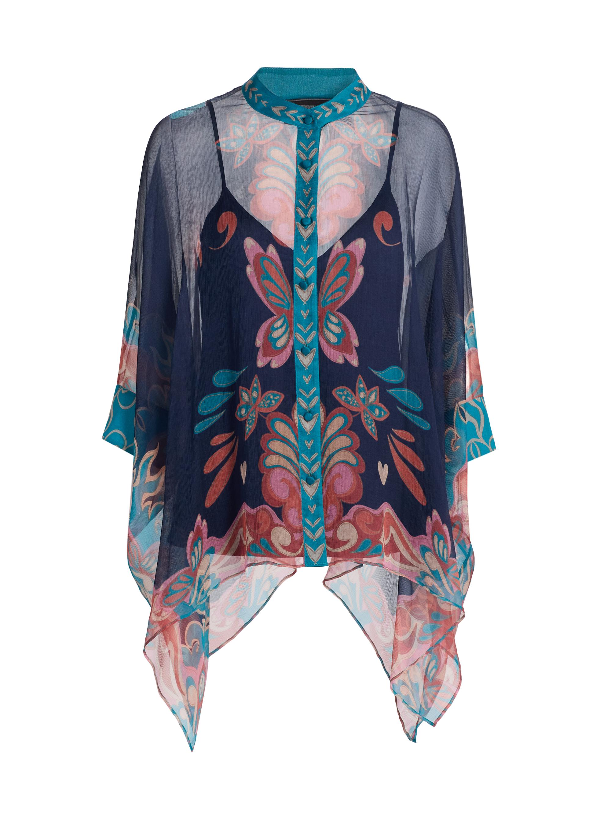 Johnny Was Women's Katia Oversized Silk Blouse - Ryland