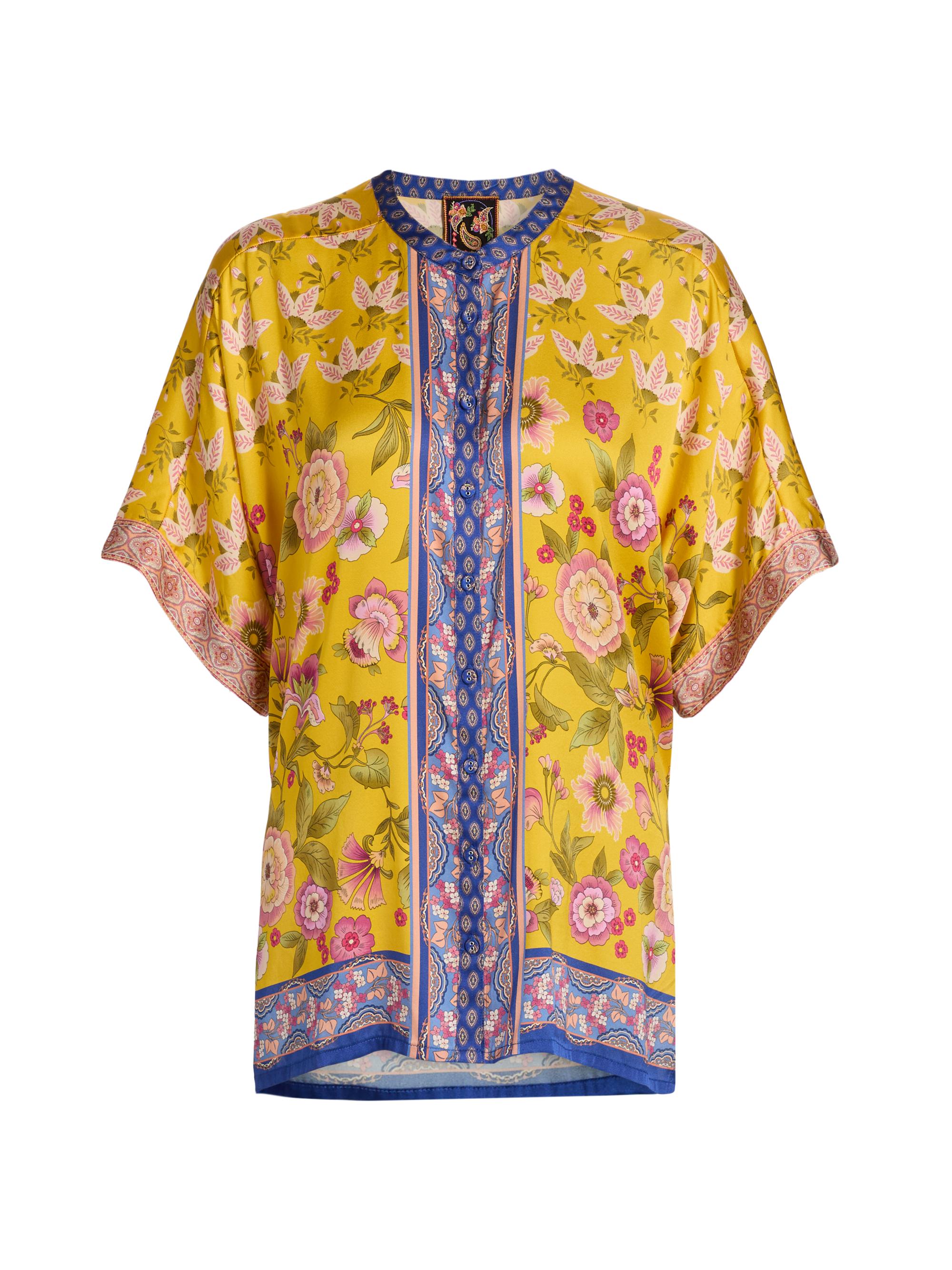 Johnny Was Women's Audrey Floral Silk Tunic - Camara