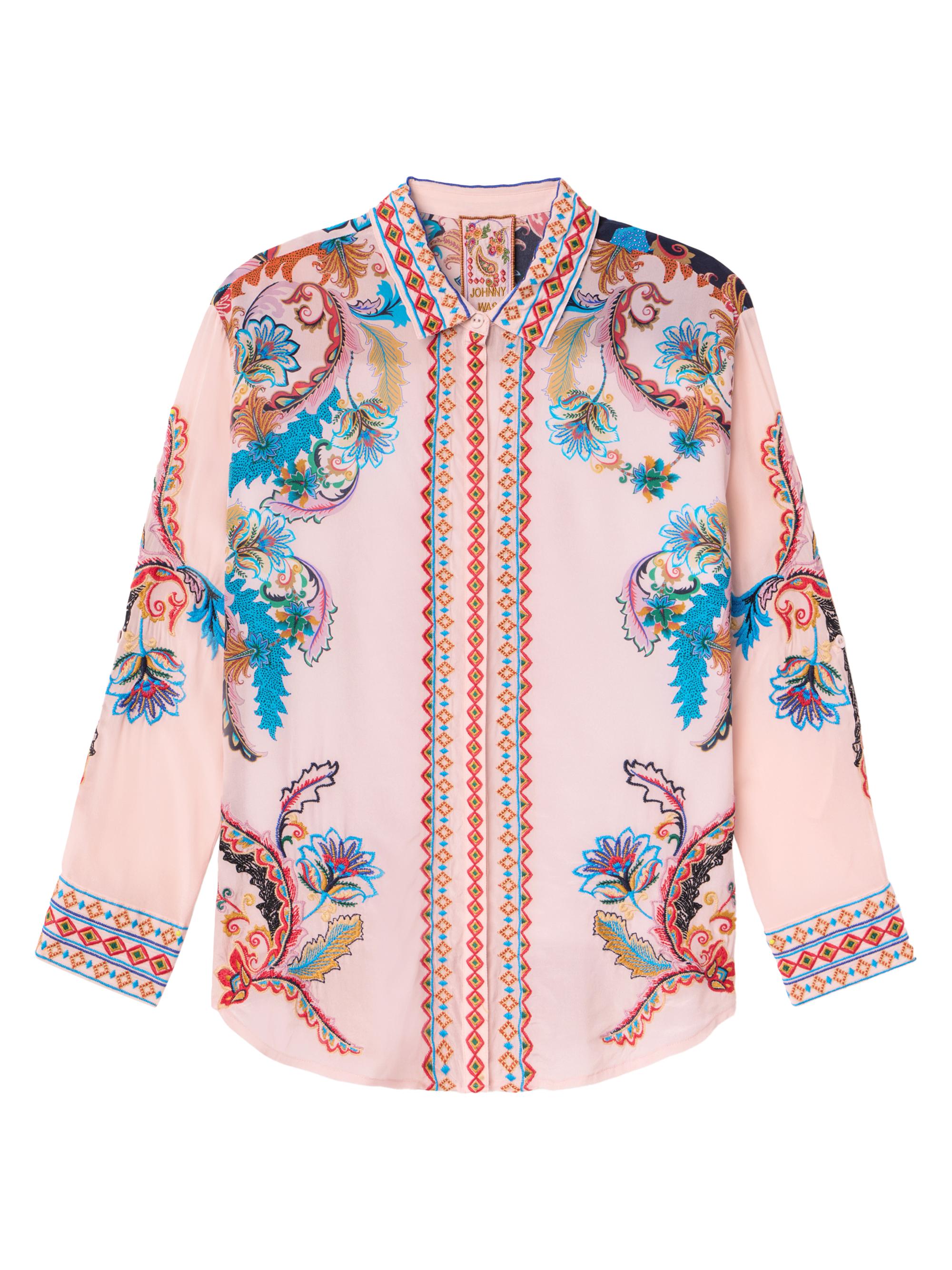 Johnny Was Women's Morelia Printed Silk Shirt - Thalia