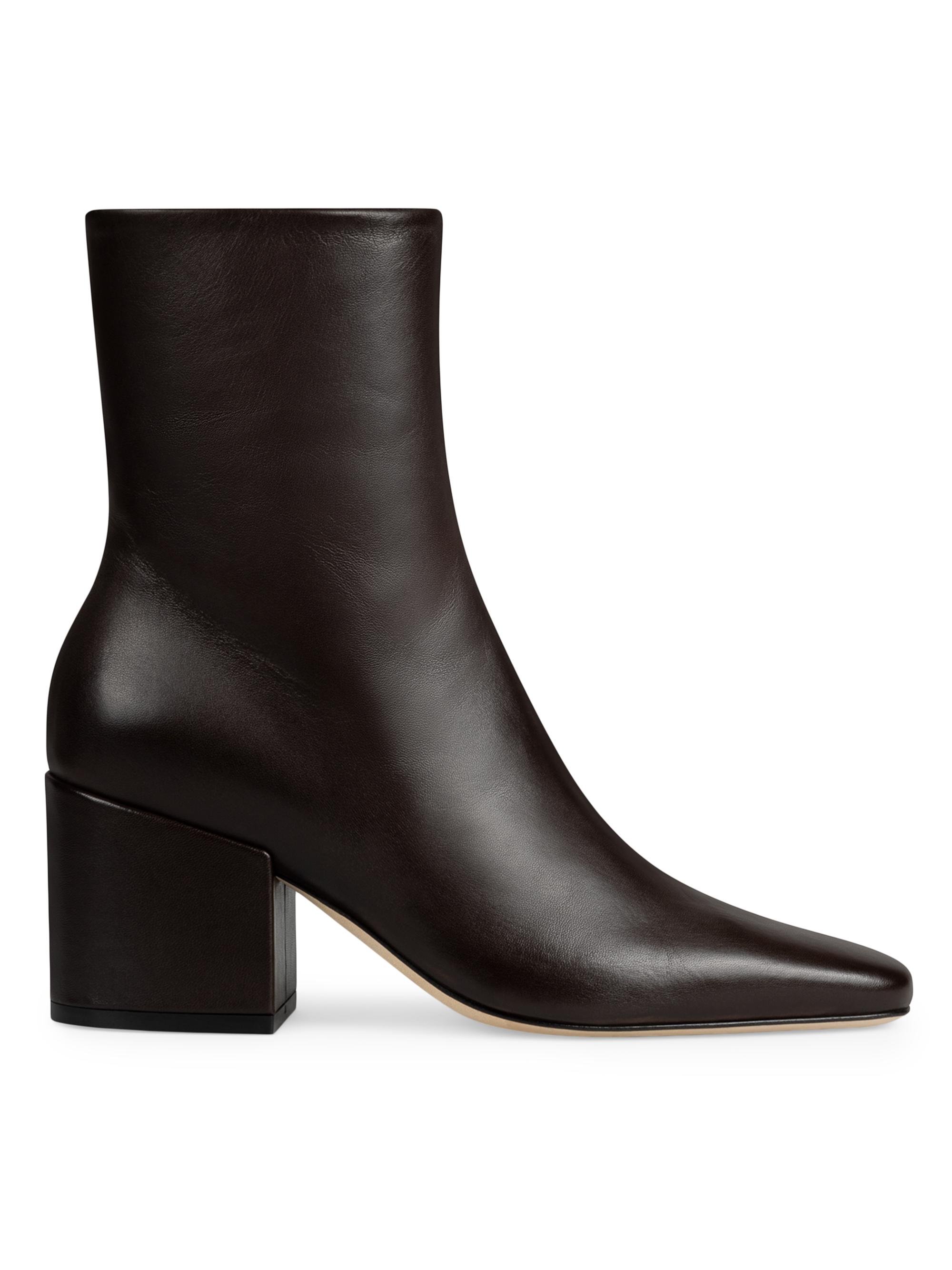 Dear Frances Women's Alma 70MM Leather Ankle Boots - Espresso