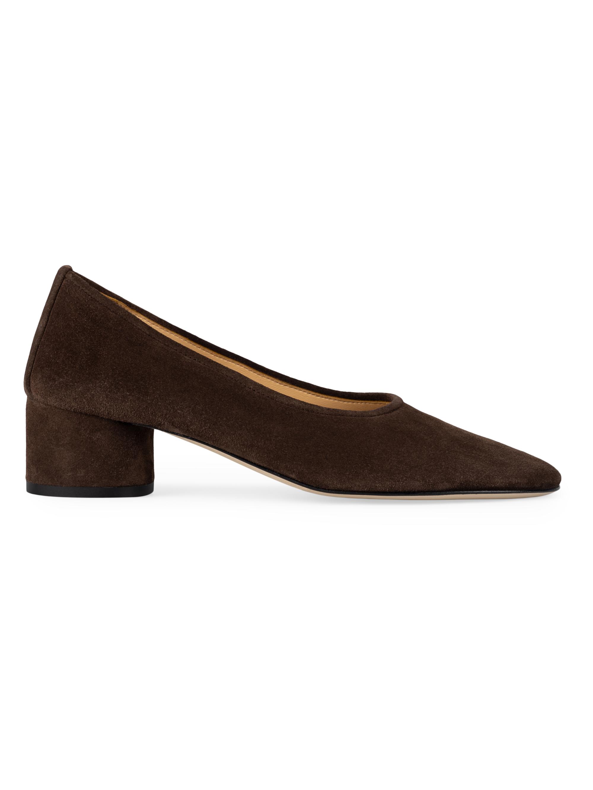 Dear Frances Women's Balla 45MM Suede Pumps - Chocolate Suede