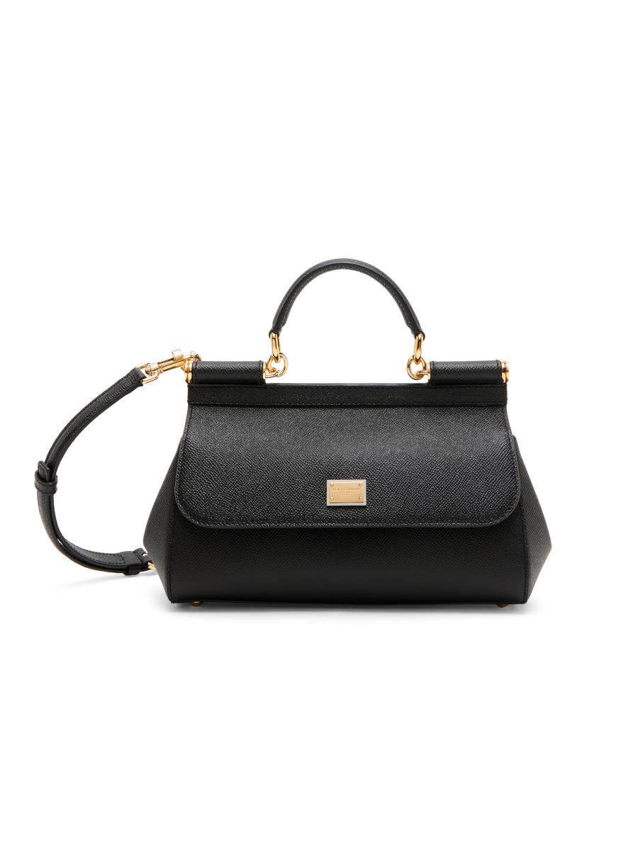 Dolce&Gabbana Sicily Leather Top Handle Bag | Saks Fifth Avenue