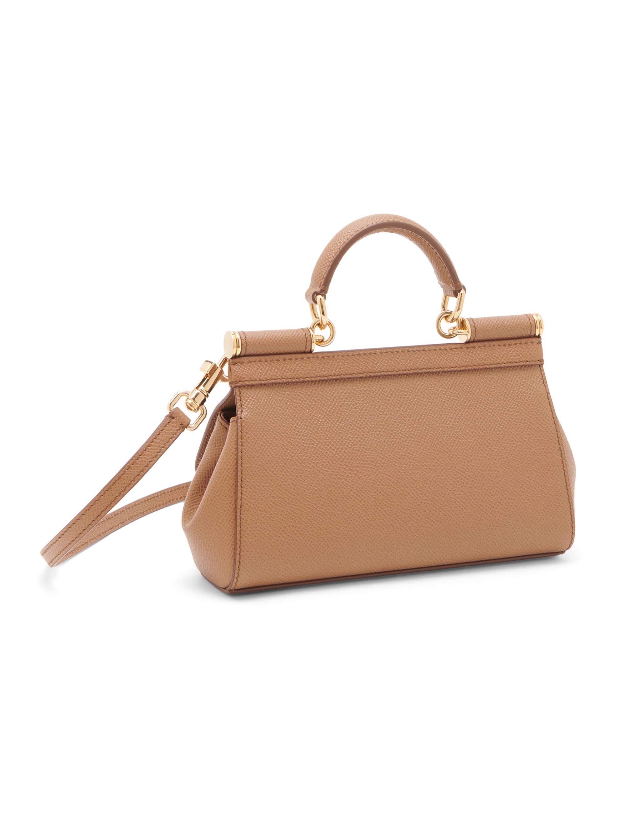 Dolce&Gabbana Sicily Leather Top Handle Bag | Saks Fifth Avenue
