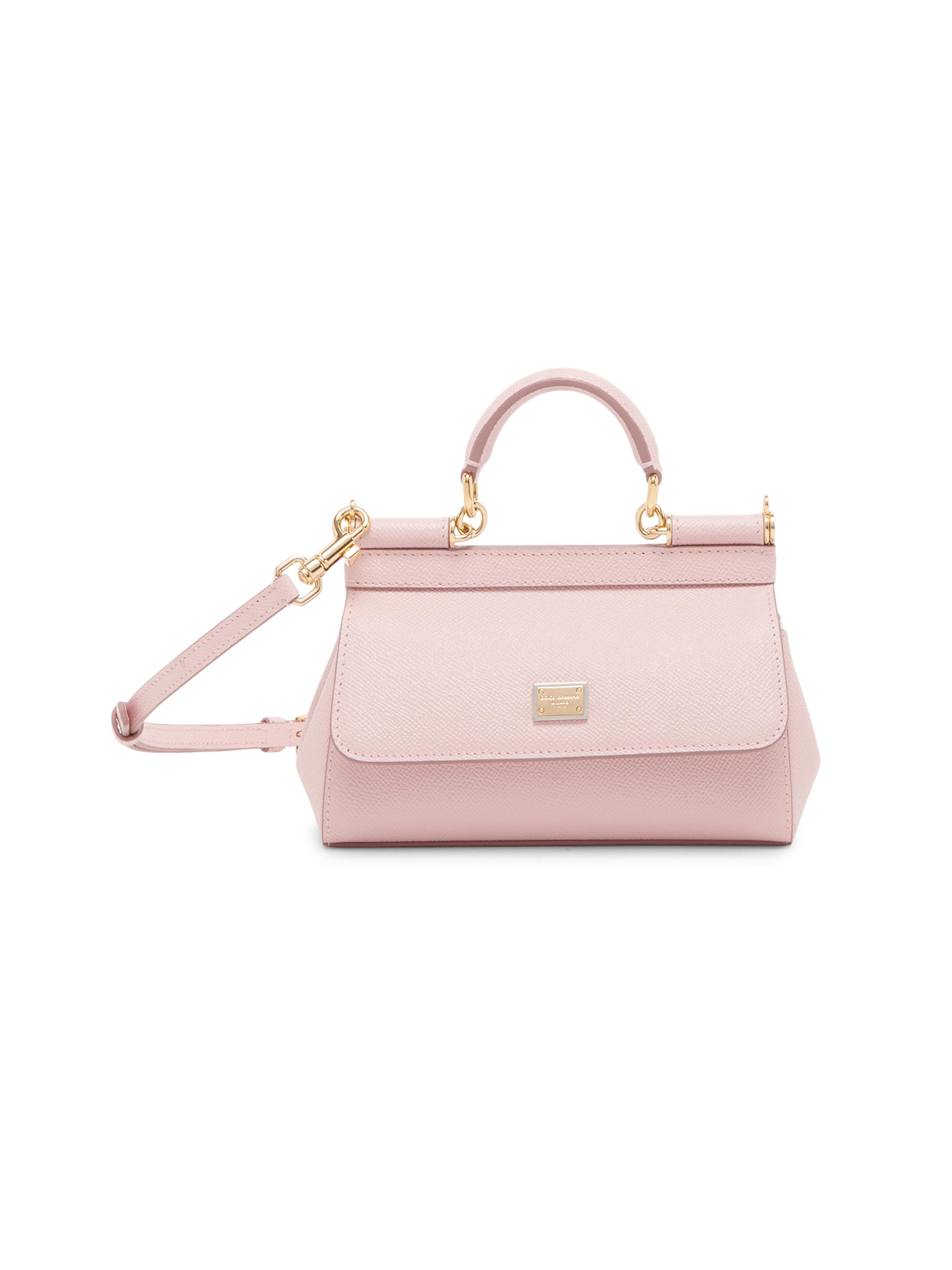 Dolce & Gabbana Women's Sicily Mini Leather Top Handle Bag - Rosa Carne