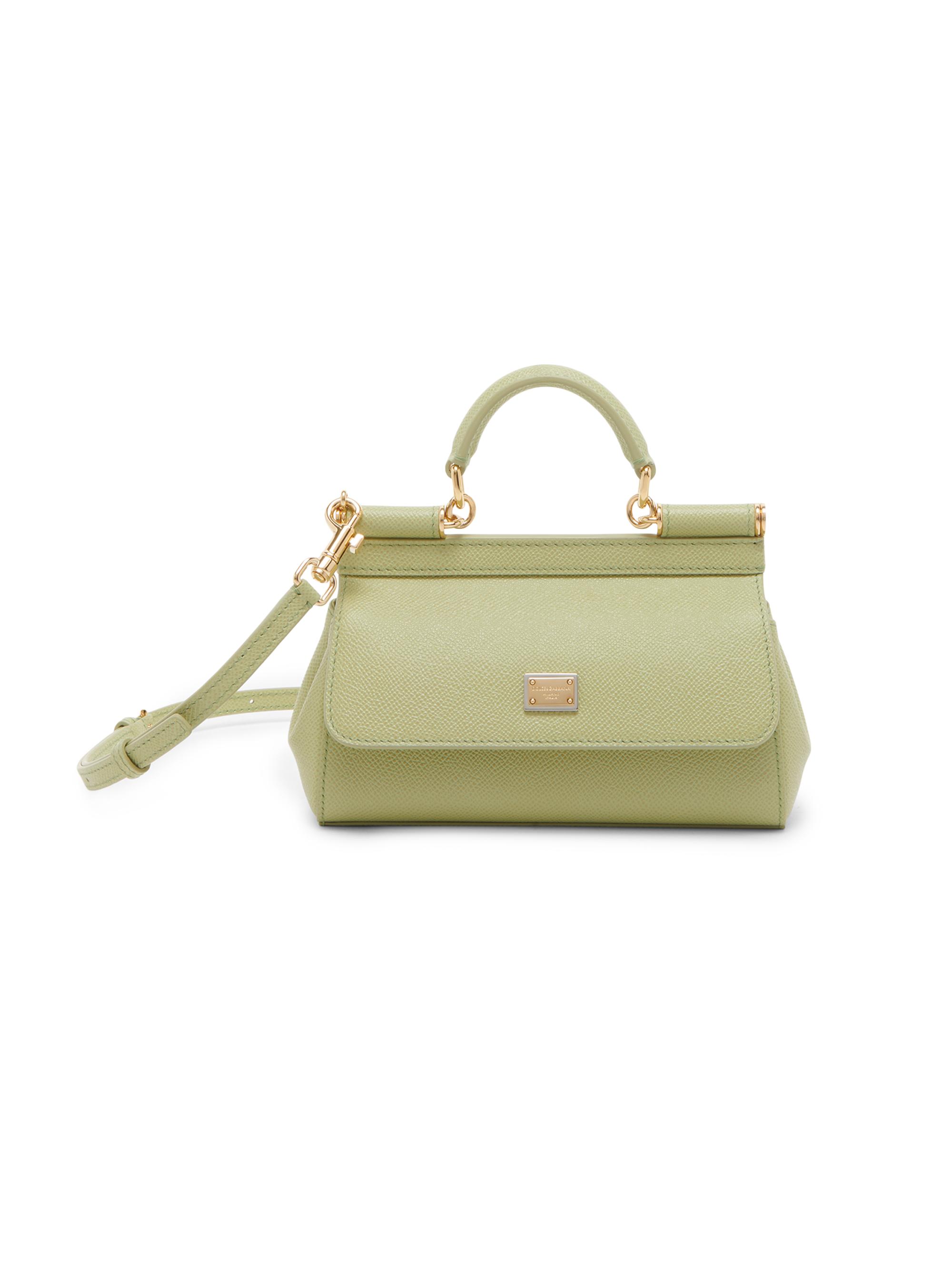 Dolce & Gabbana Women's Sicily Mini Leather Top Handle Bag - Salvia