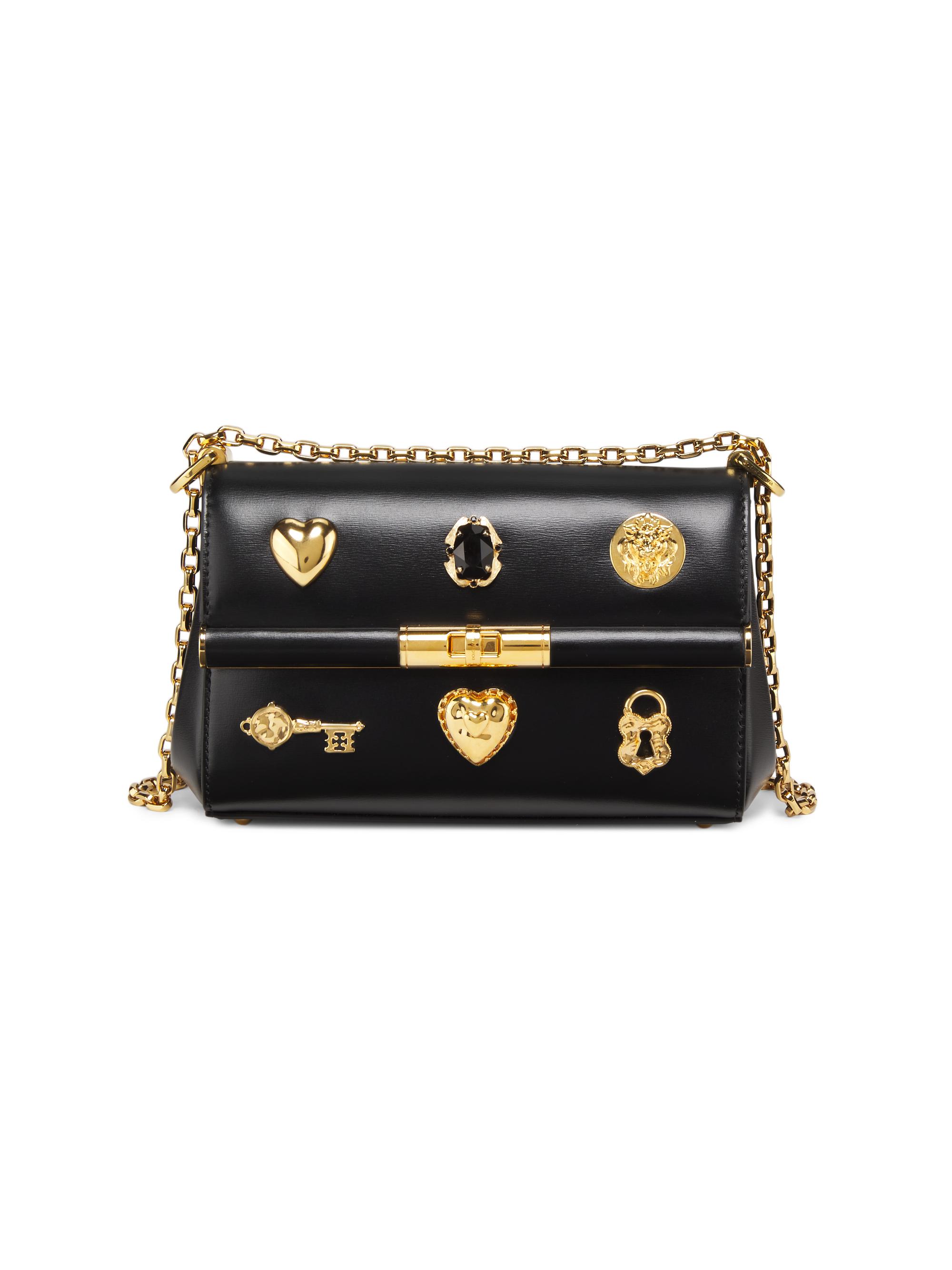 Dolce & Gabbana Women's Marelene Charm-Detailed Leather Shoulder Bag - Nero Multicolor
