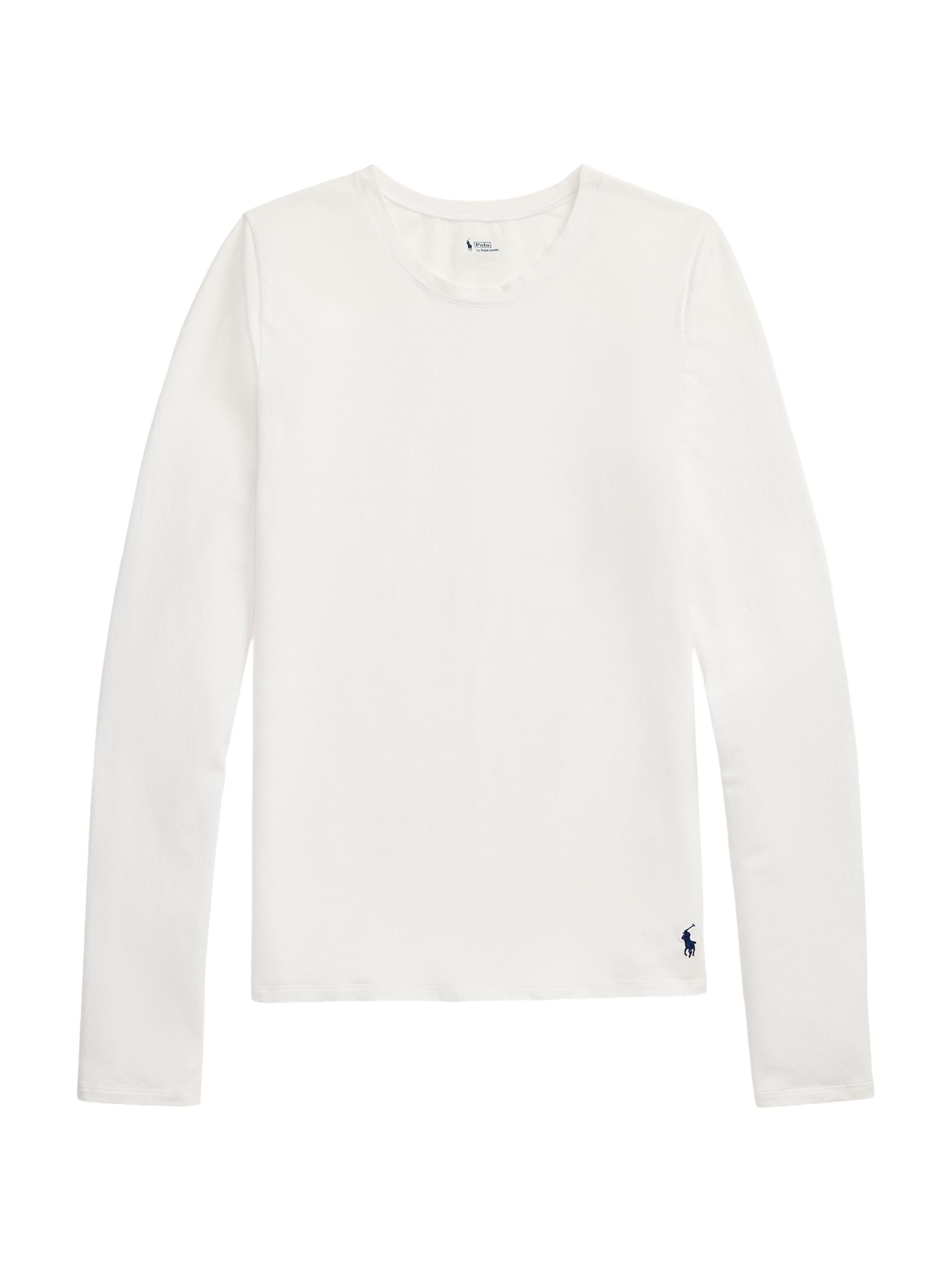 Polo Ralph Lauren Women's Base Layer Stretch Cotton T-Shirt - White Cloud