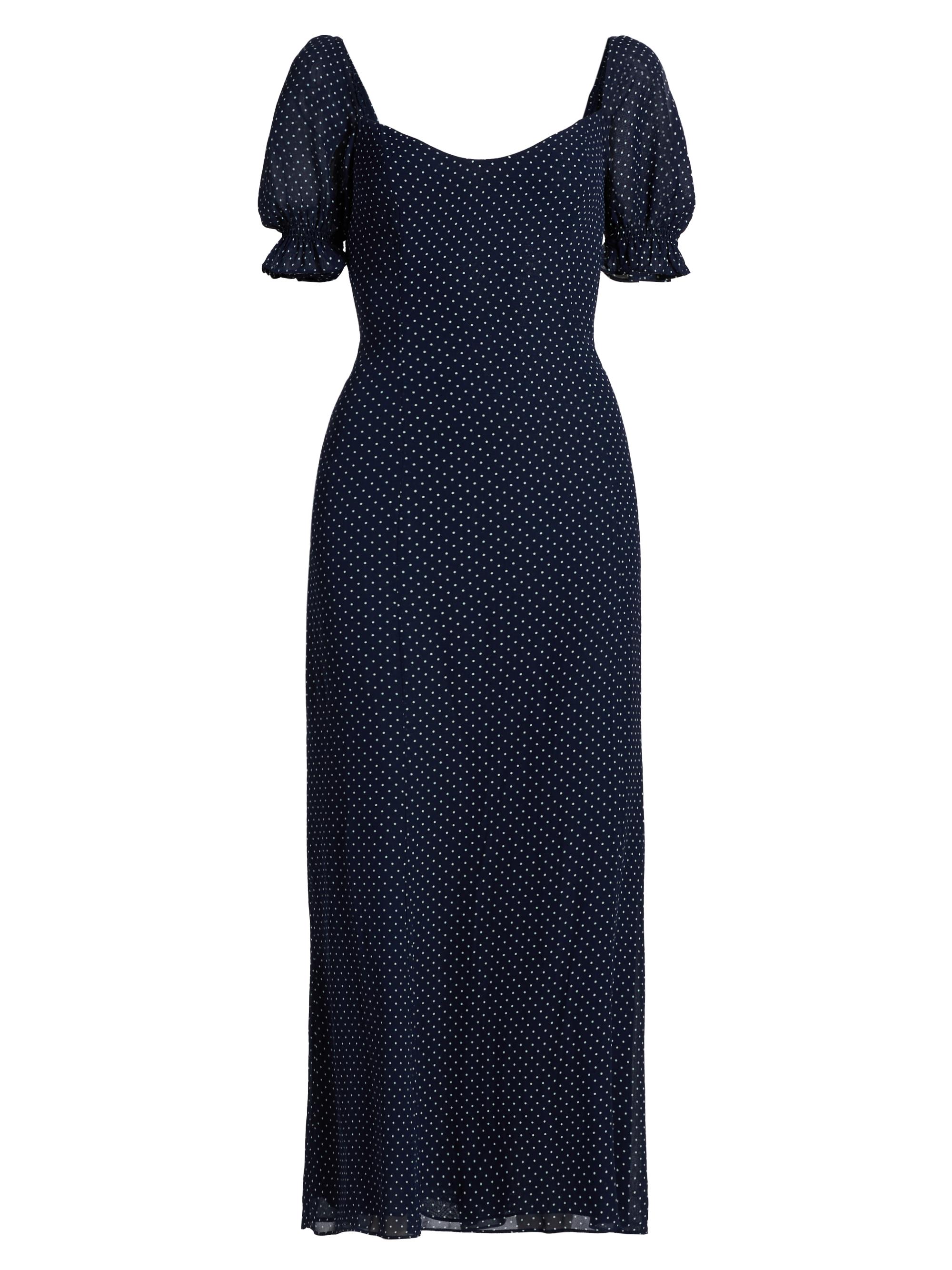 Reformation Women's Gloria Polka Dot Midi-Dress - Button