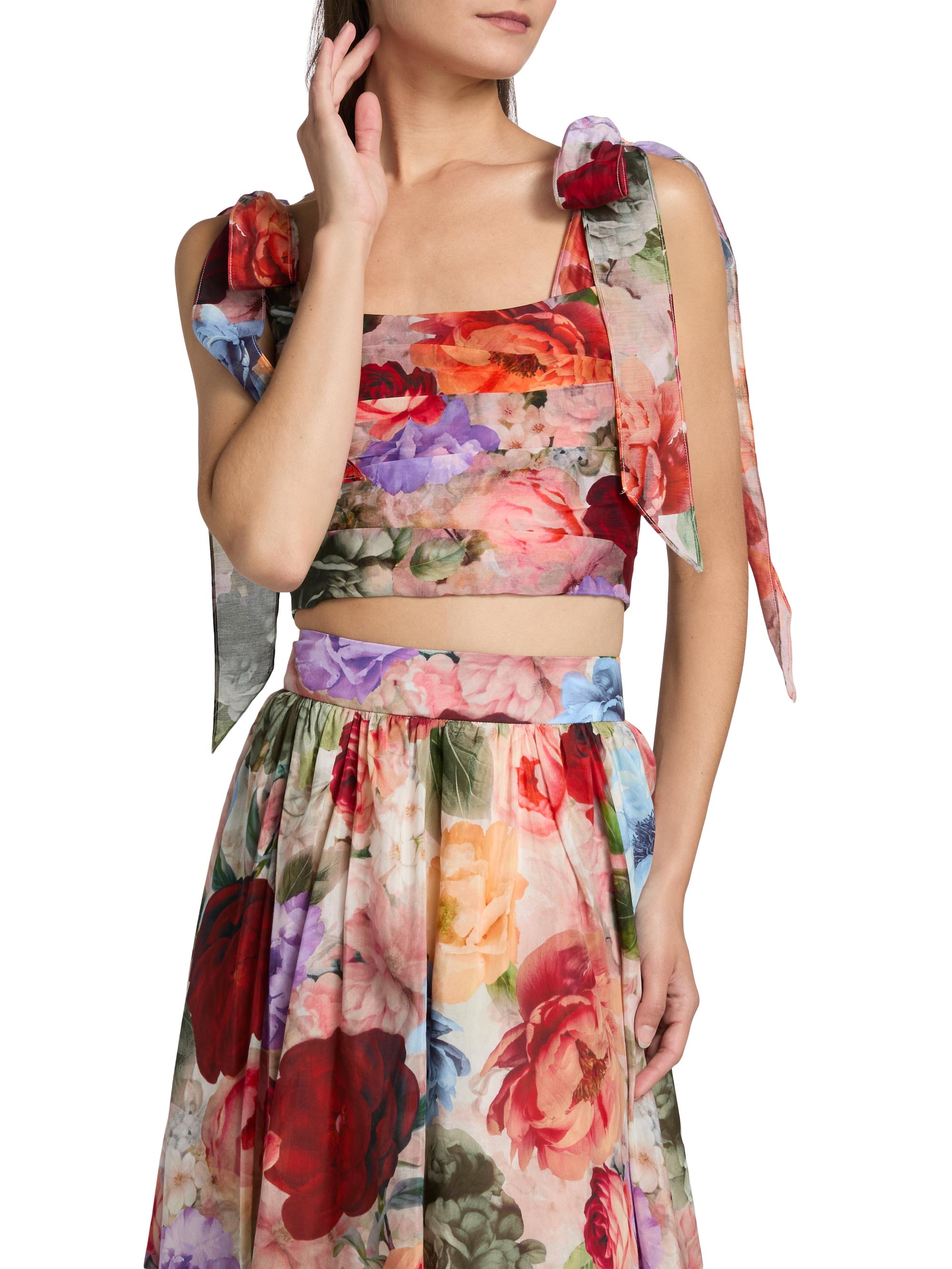 トップス elfelfarchives BUSTIER PRINTED TOP elfelfarchives BUSTIER PRINTED TOP