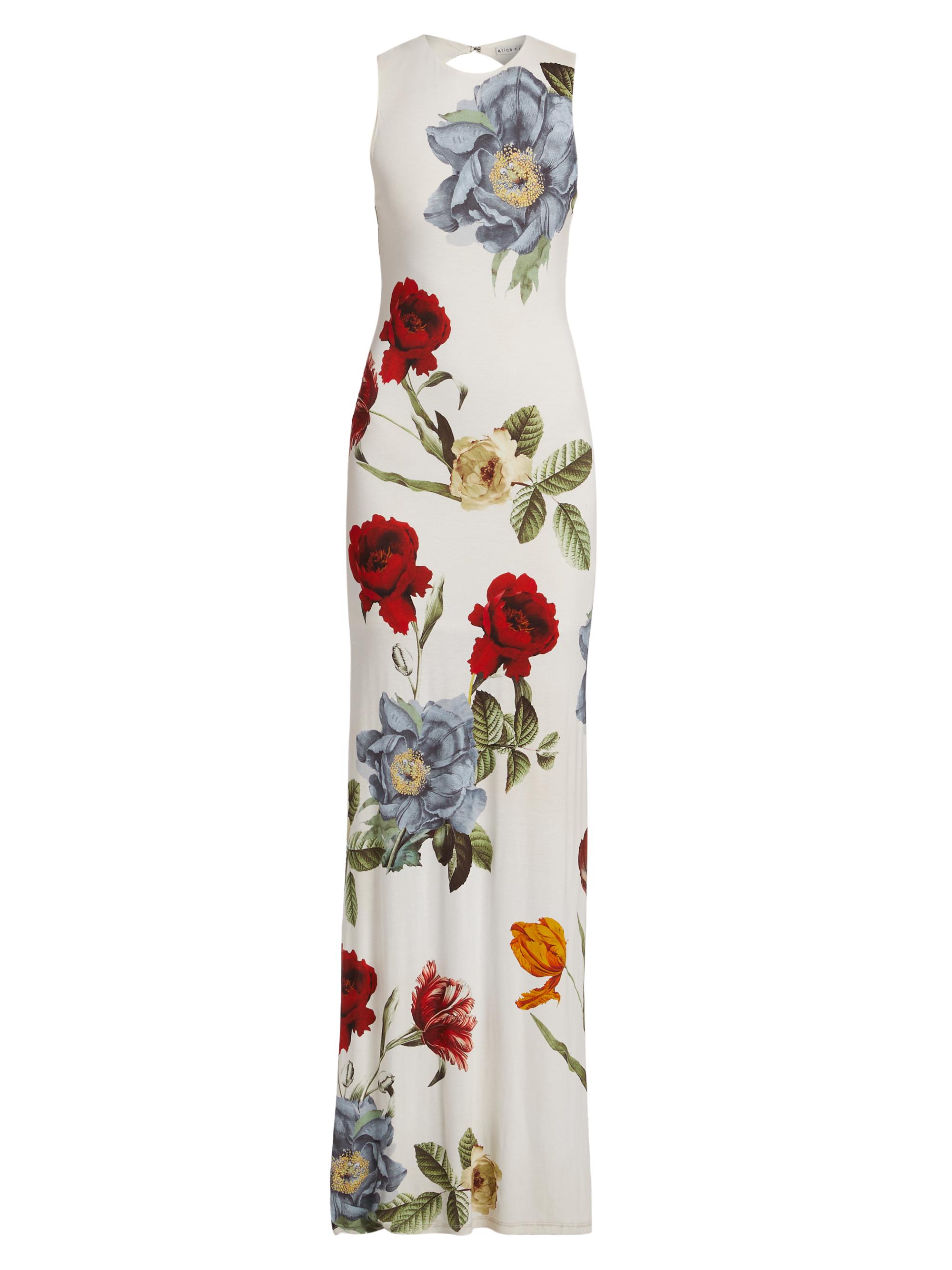Alice + Olivia Women's Delora Open-Back Sleeveless Maxi Dress - Provence Floral