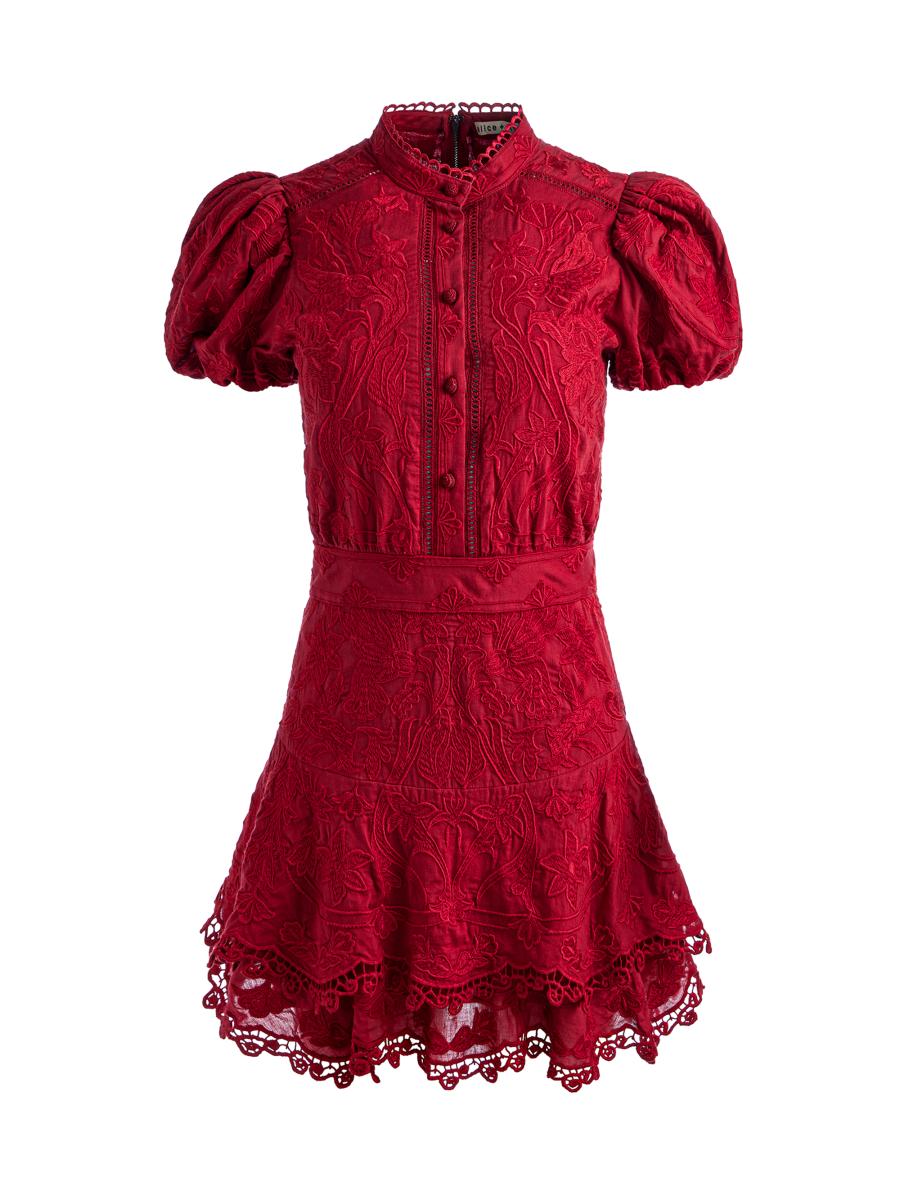 Alice+Olivia◆Anaya Lace Midi Shirtdress2 Alice+Olivia◇Anaya Lace Midi Shirtdress2