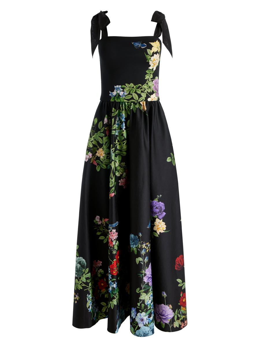 Alice＋Olivia Alice + Olivia Oriana Drop-Waist Midi-Dress | Saks Fifth Avenue