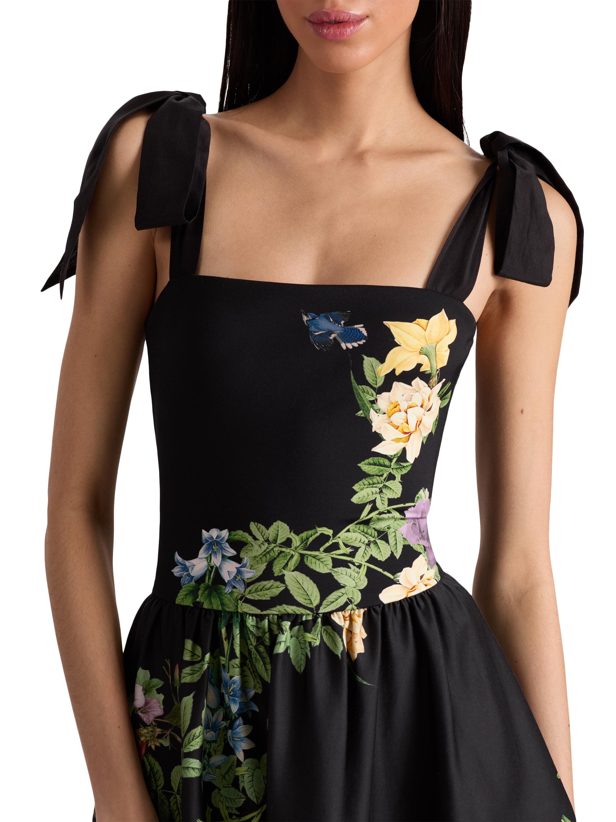 Alice + Olivia Oriana Drop-Waist Midi-Dress | Saks Fifth Avenue