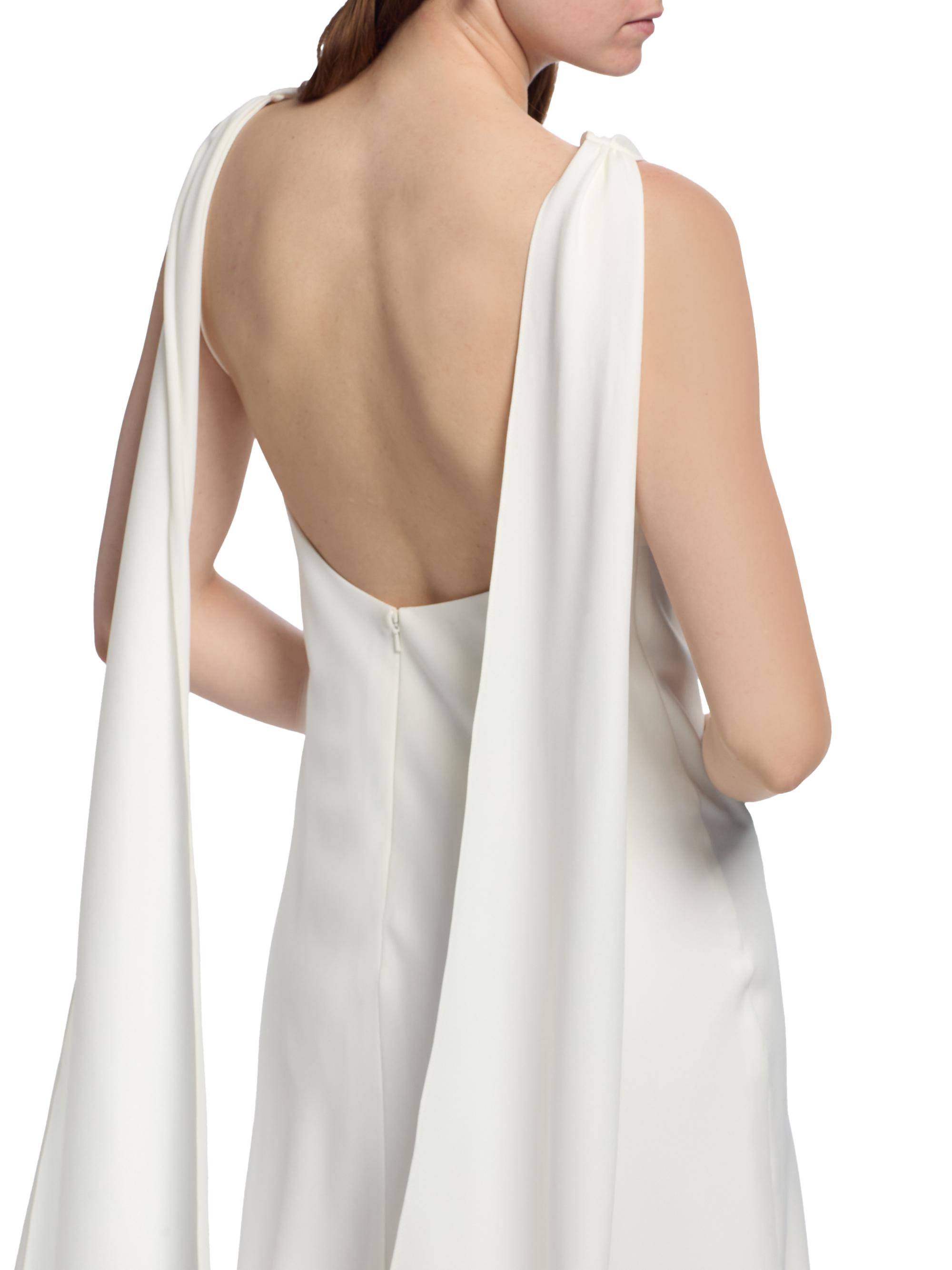draped cowl neck midi dress Alanna Halter Cowl Neck Midi Dress