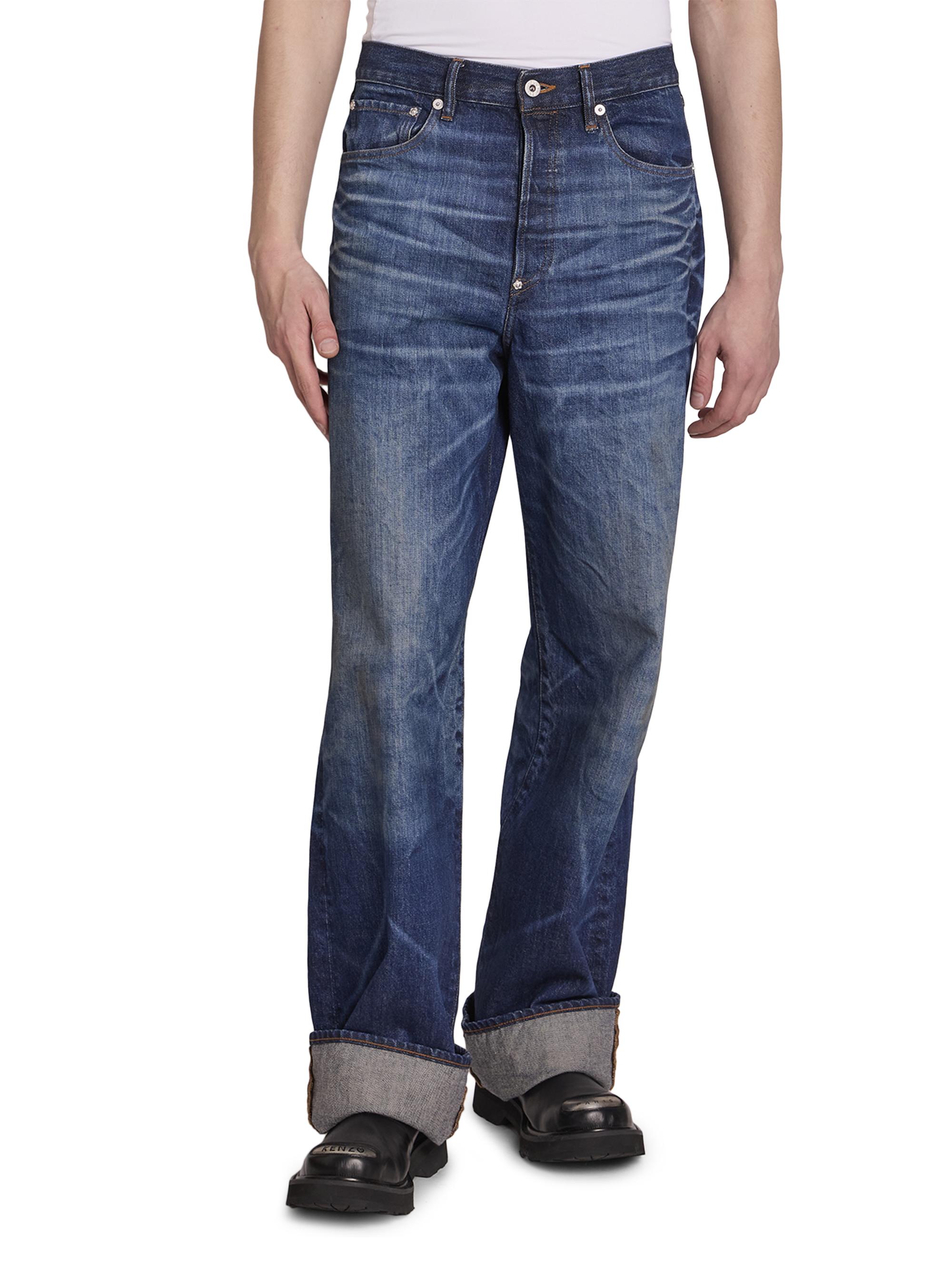 Kenzo Turn-Up Wide Jeans | Saks Fifth Avenue
