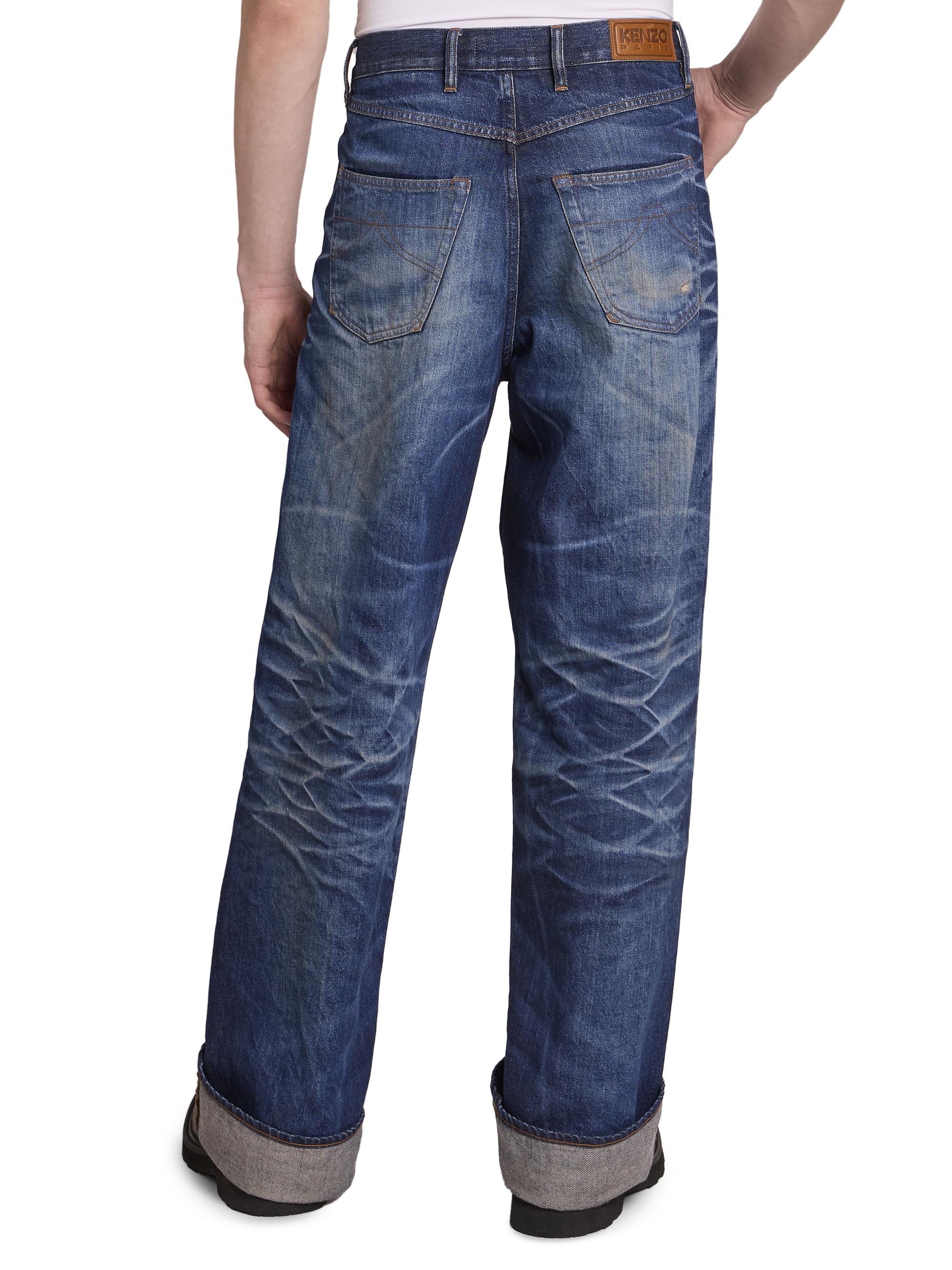 Kenzo Turn-Up Wide Jeans | Saks Fifth Avenue