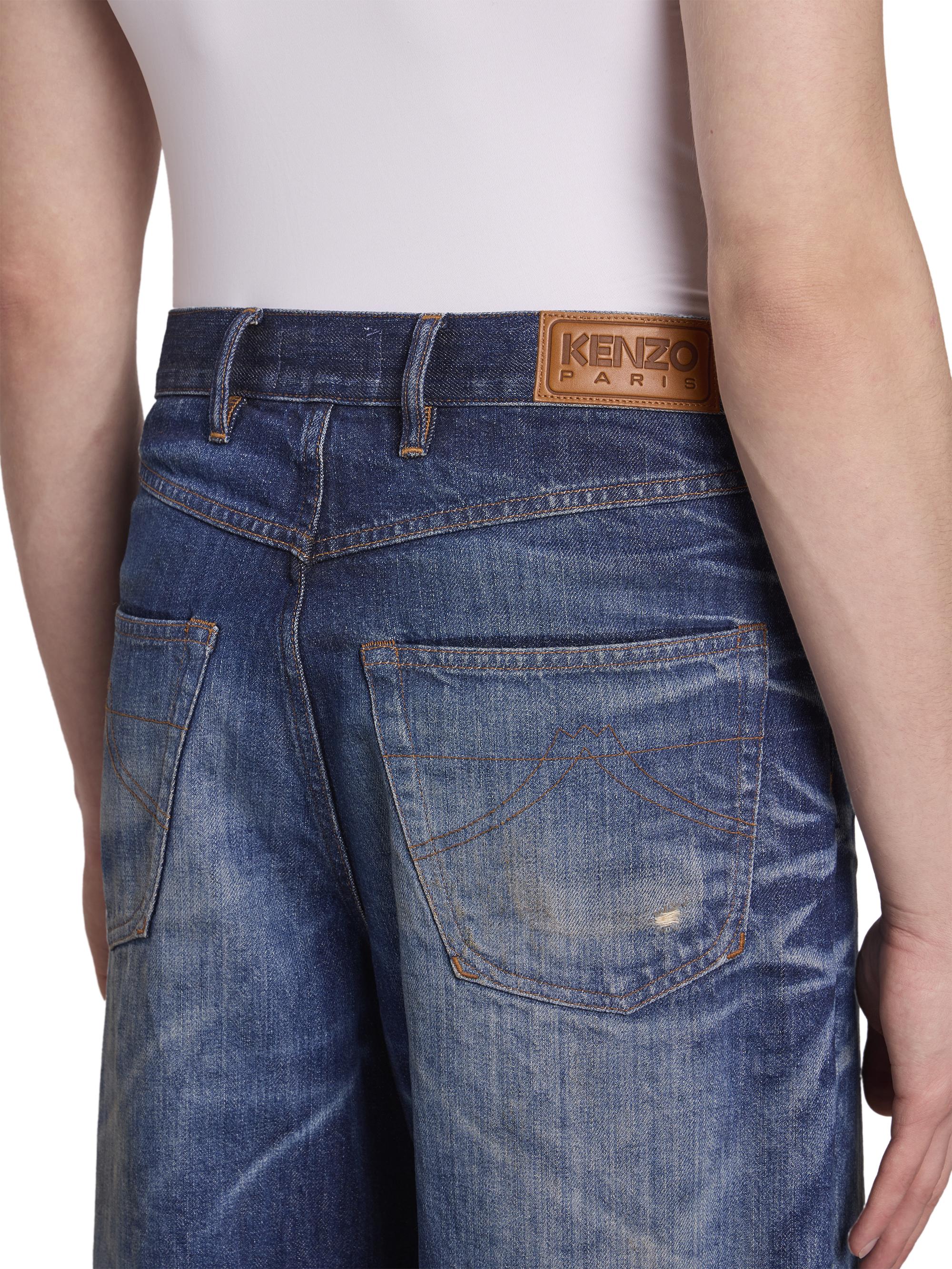 Kenzo Turn-Up Wide Jeans | Saks Fifth Avenue
