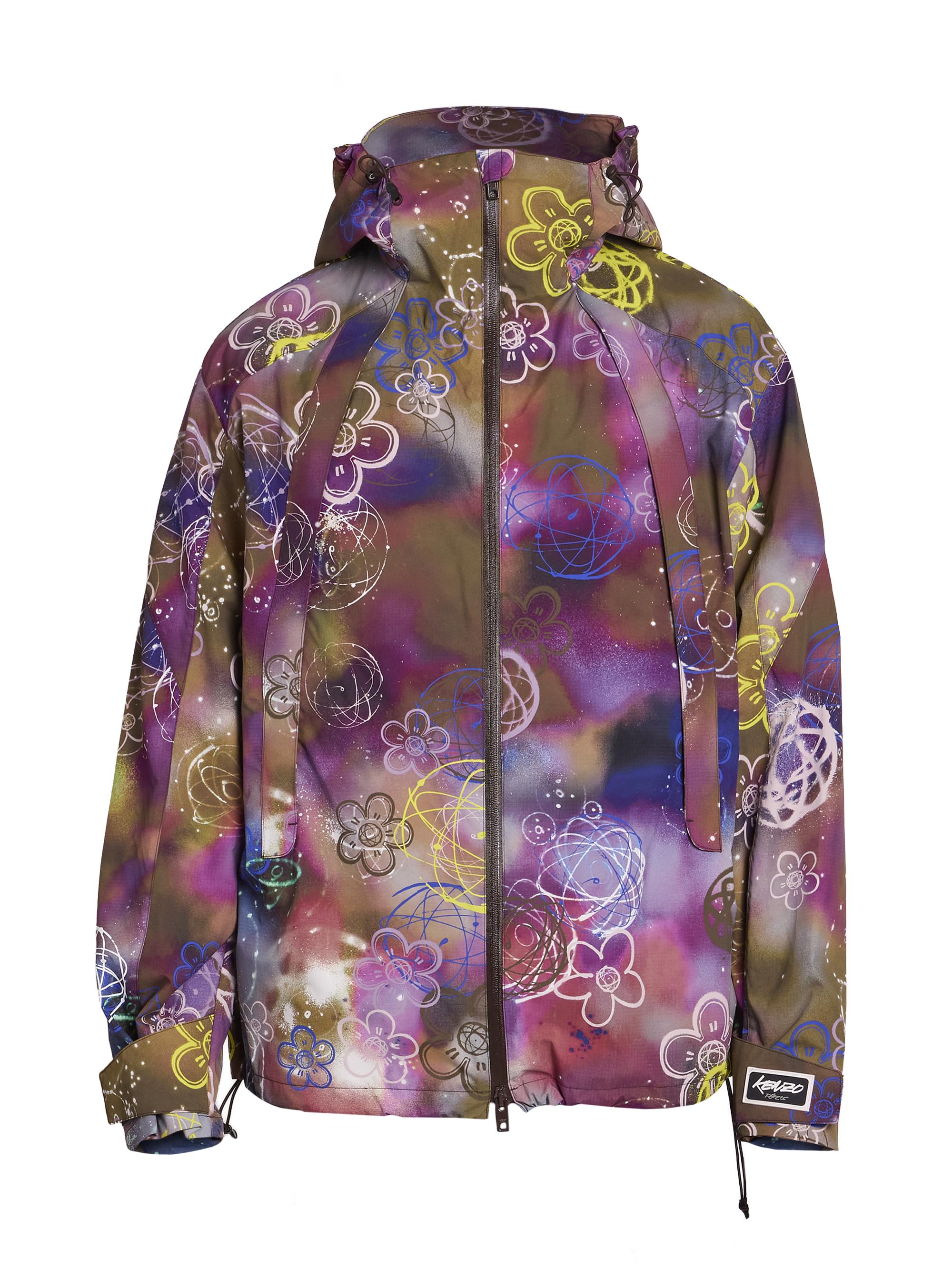 Kenzo Men's  x Futura 2000 Short Windbreaker - Khaki