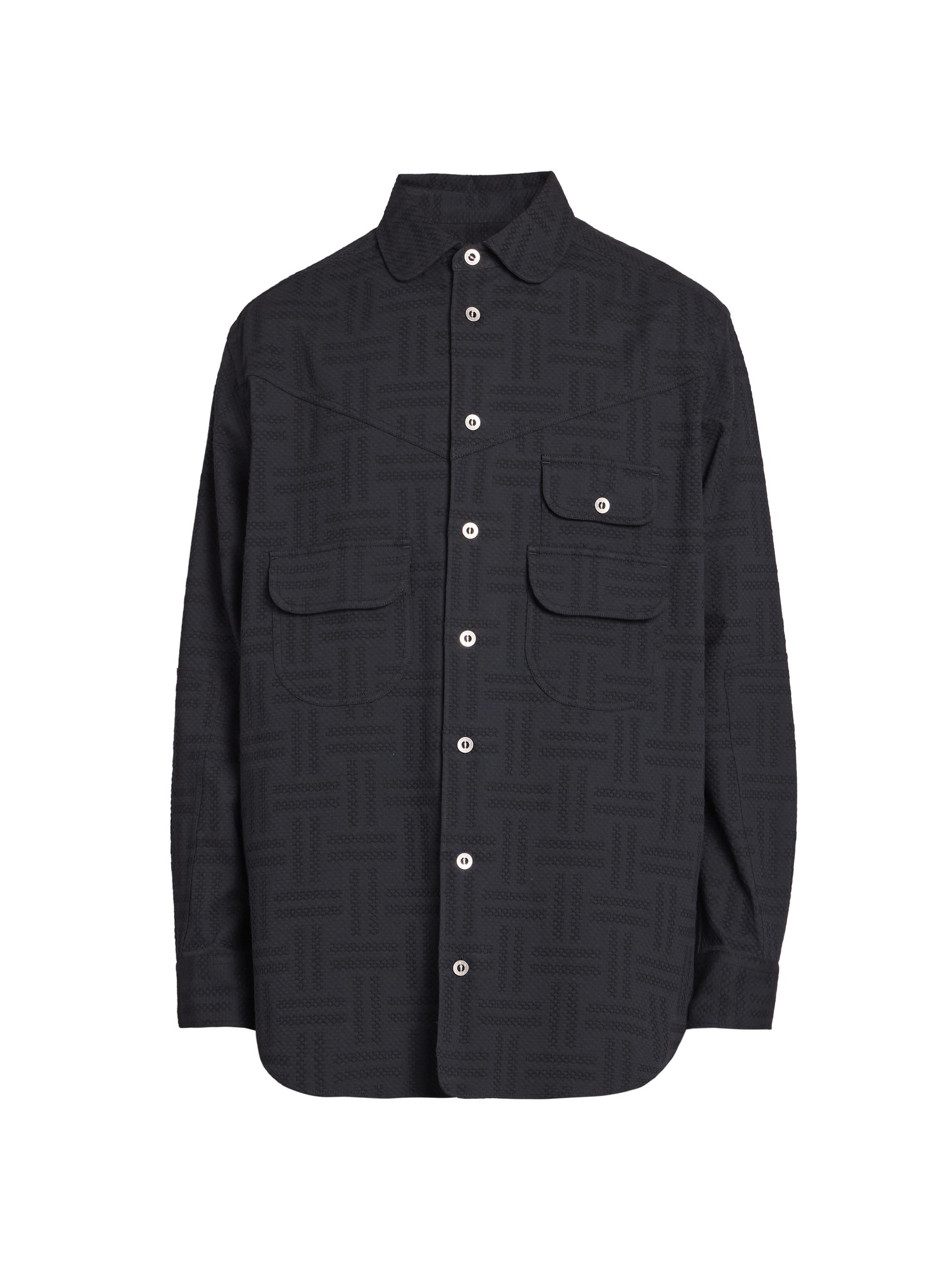 AMI Paris Check Cotton Knit Overshirt | Saks Fifth Avenue