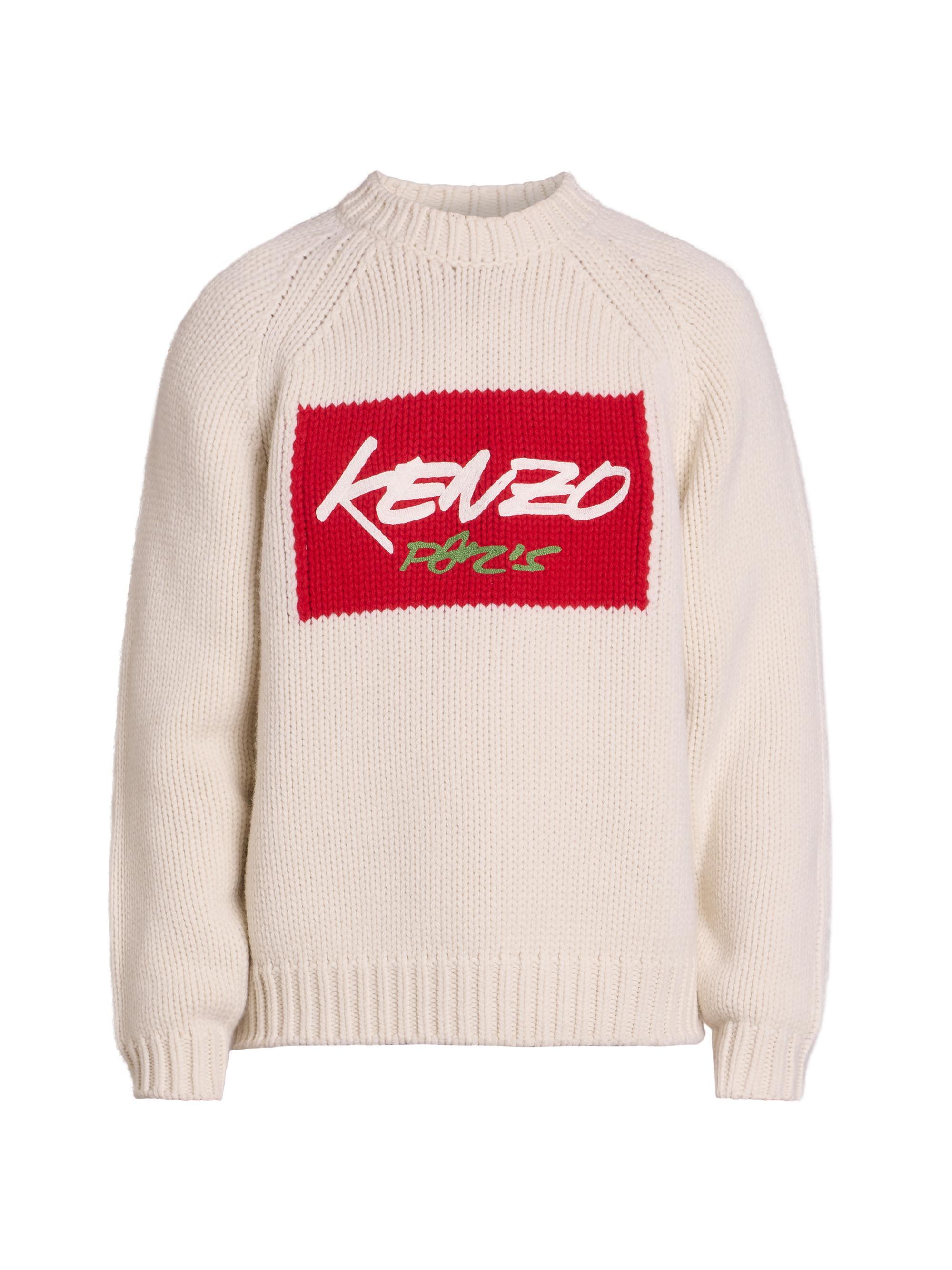 Kenzo Men's Futura Wool Crewneck Sweater - Off White