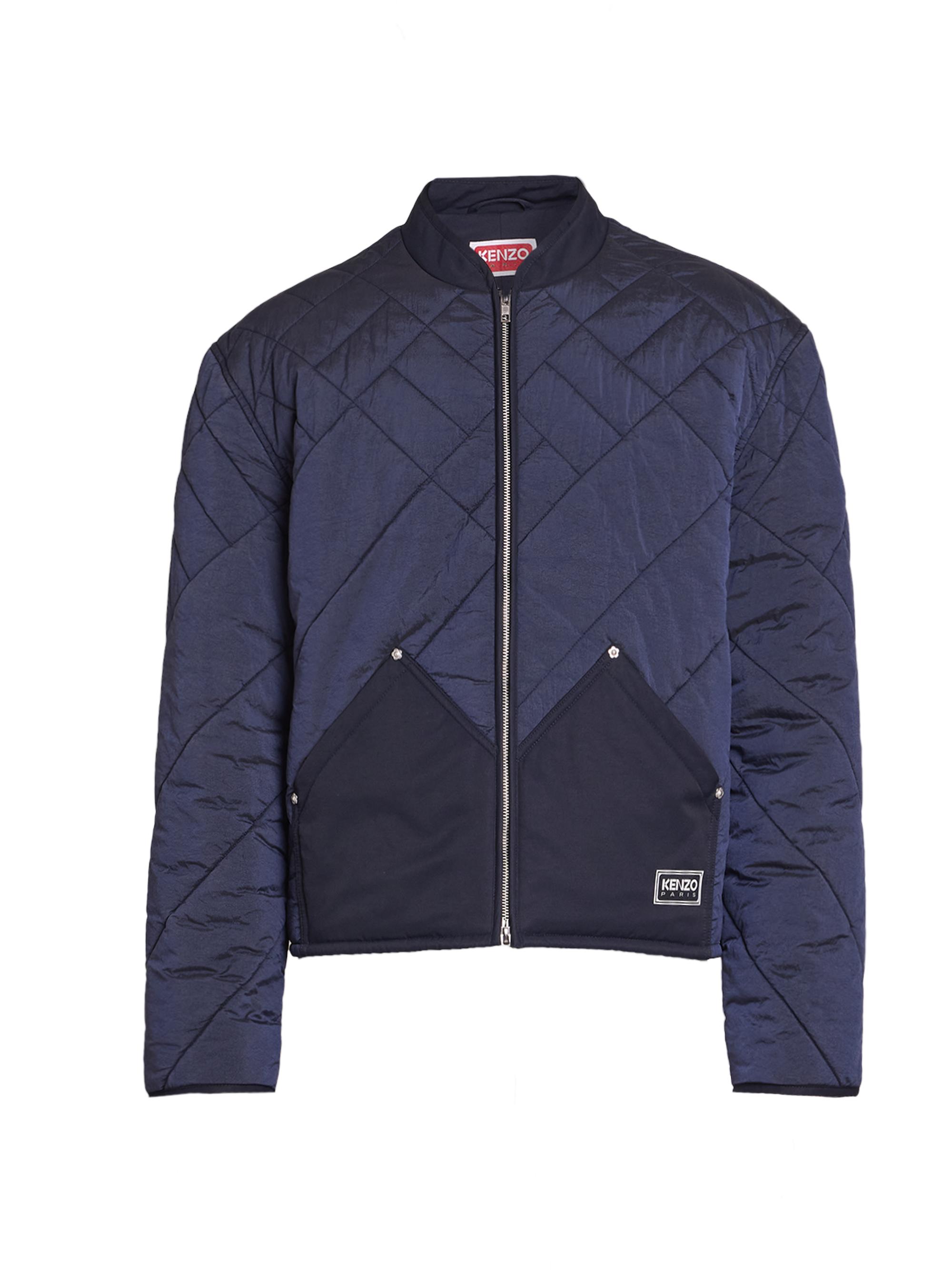 Kenzo Men's Nylon Quilted Jacket - Blue Black